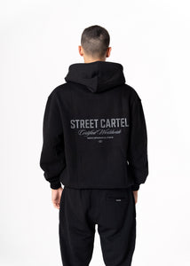 RUSSO ZIPTHROUGH HOOD - BLACK