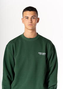 RUSSO CREWNECK SWEATSHIRT - FORREST GREEN