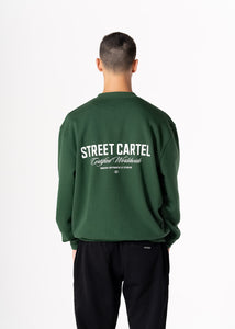 RUSSO CREWNECK SWEATSHIRT - FORREST GREEN