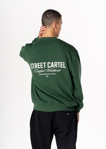 RUSSO CREWNECK SWEATSHIRT - FORREST GREEN