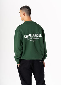 RUSSO CREWNECK SWEATSHIRT - FORREST GREEN