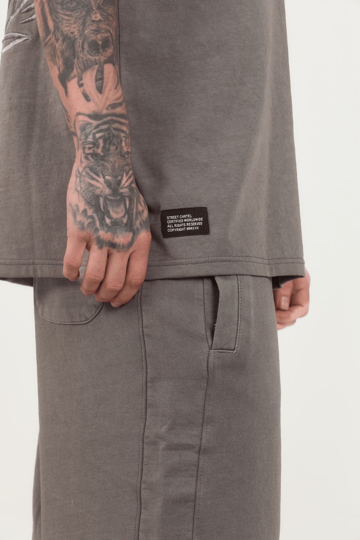Pit Stop T-Shirt Washed Charcoal