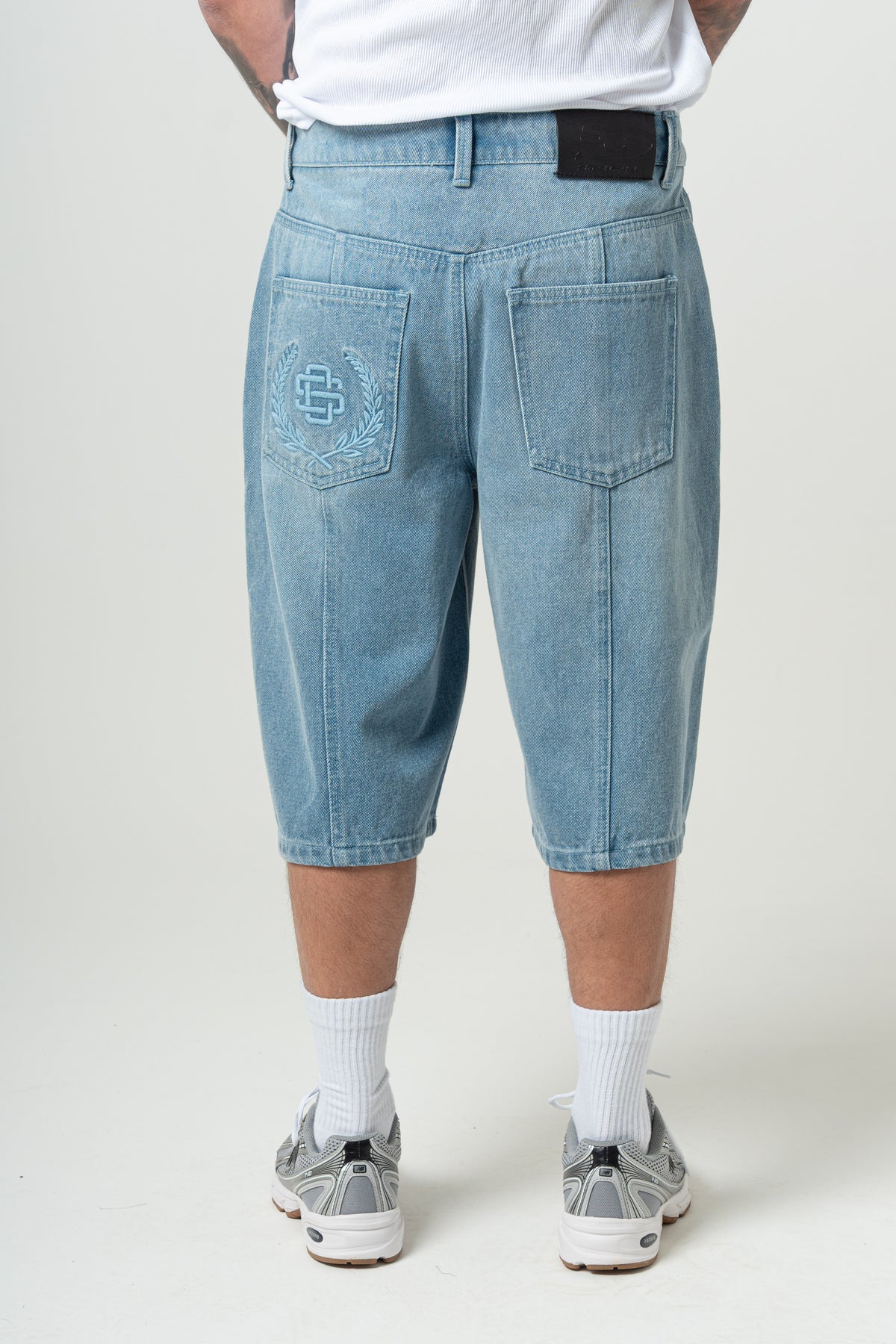 Apex Denim Jorts Light Blue Wash