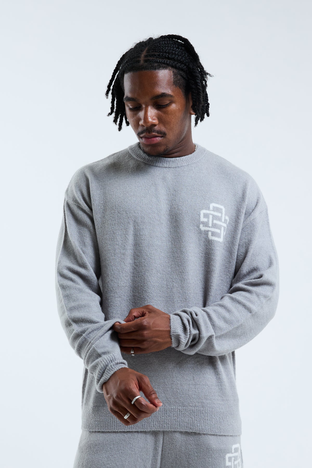 Avanti Crew Knit Jumper Grey