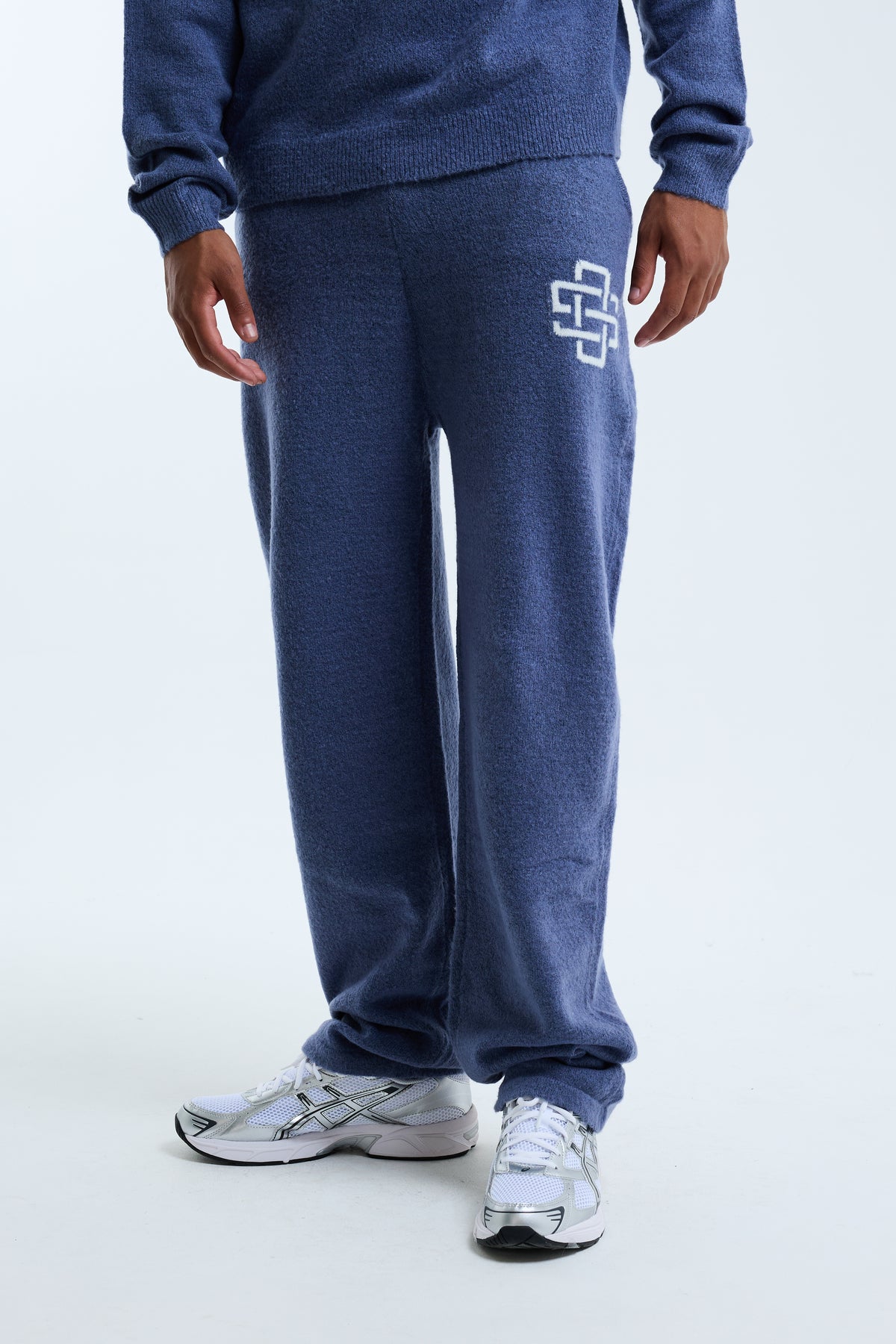 Avanti Knit Open Hem Jogger Blue