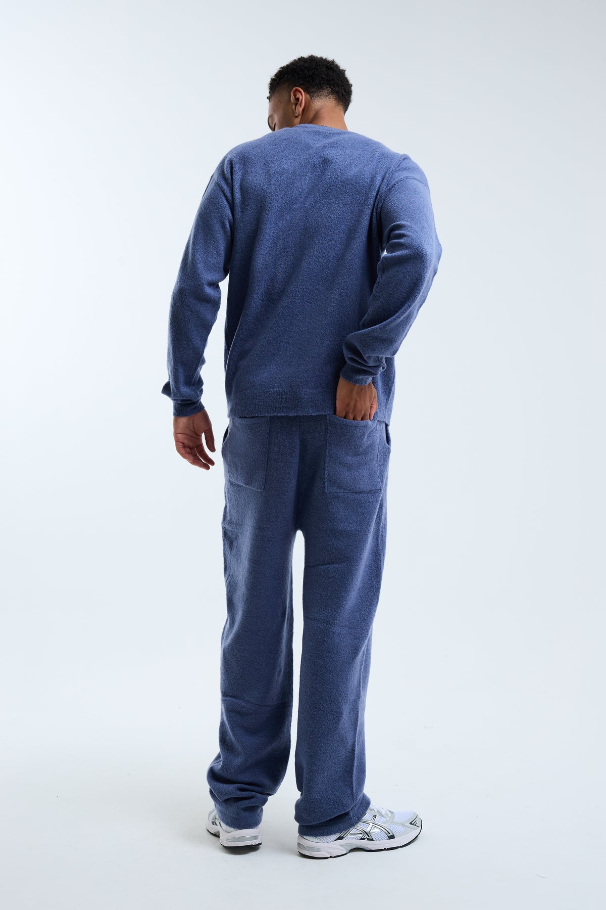 Avanti Knit Open Hem Jogger Blue
