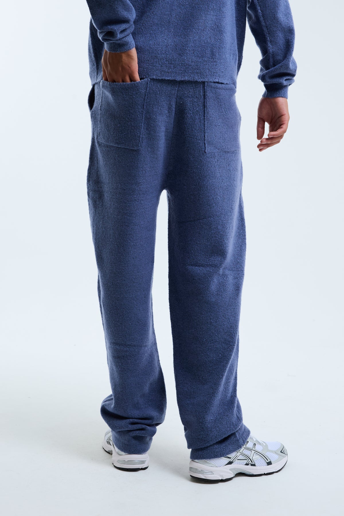 Avanti Knit Open Hem Jogger Blue