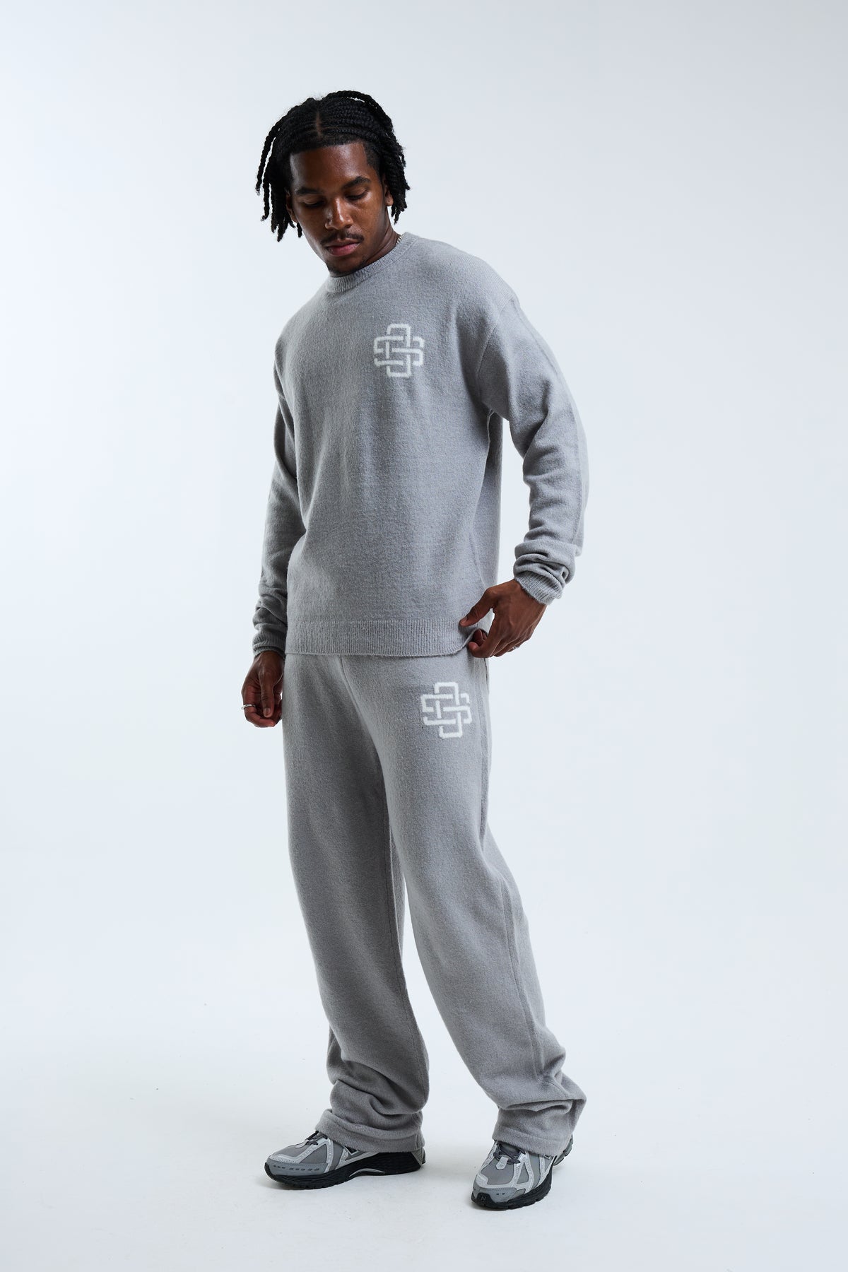 Avanti Knit Open Hem Jogger Grey