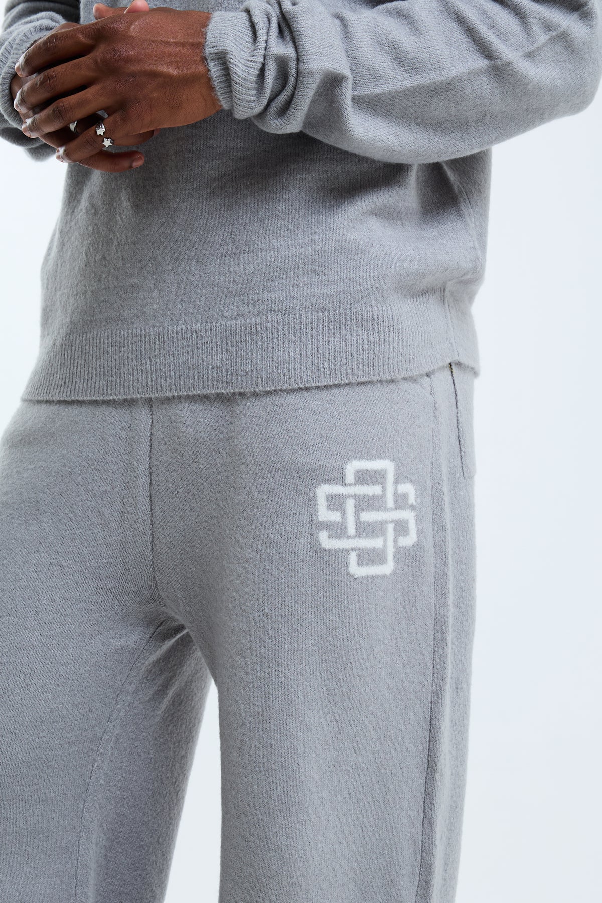 Avanti Knit Open Hem Jogger Grey