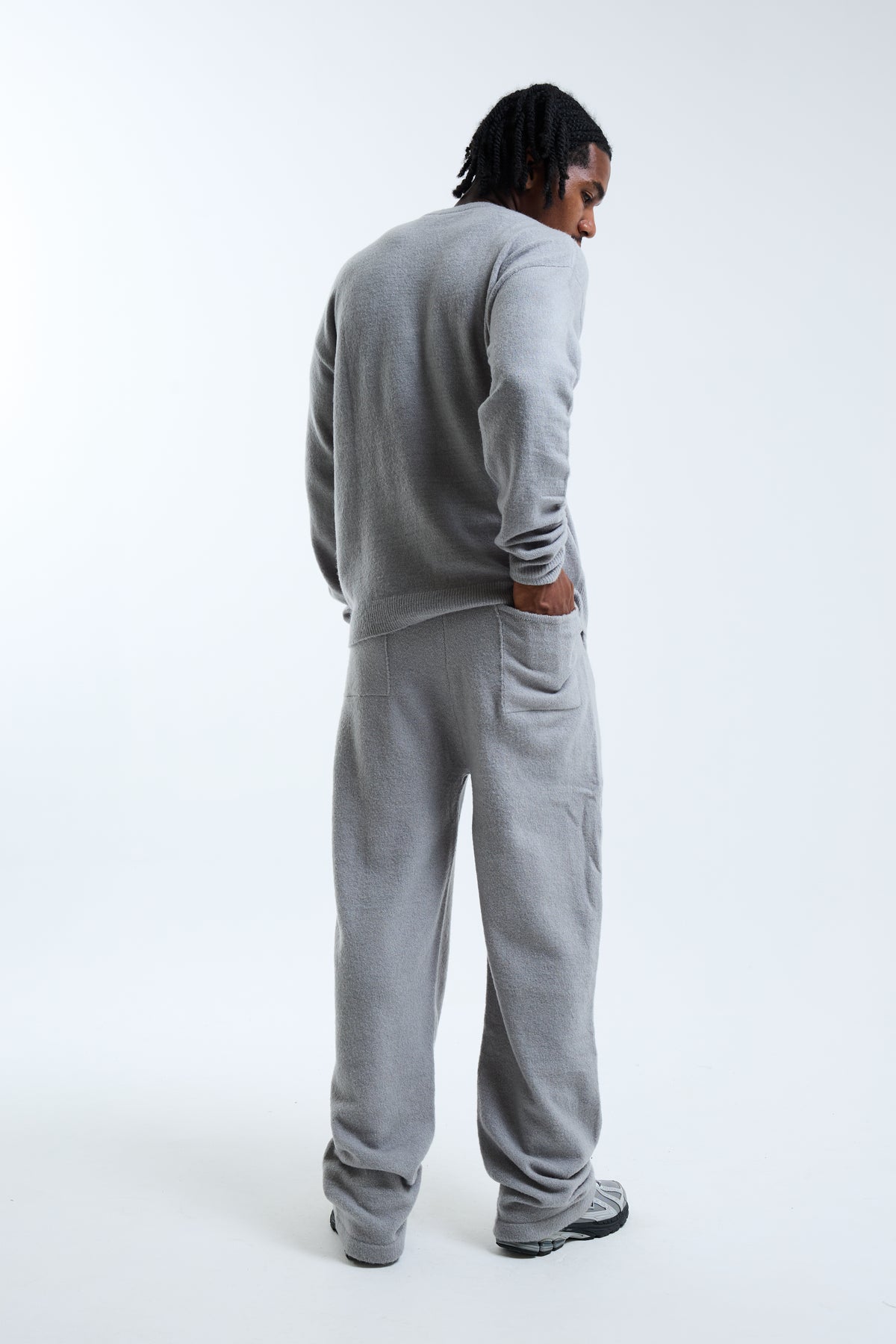 Avanti Knit Open Hem Jogger Grey