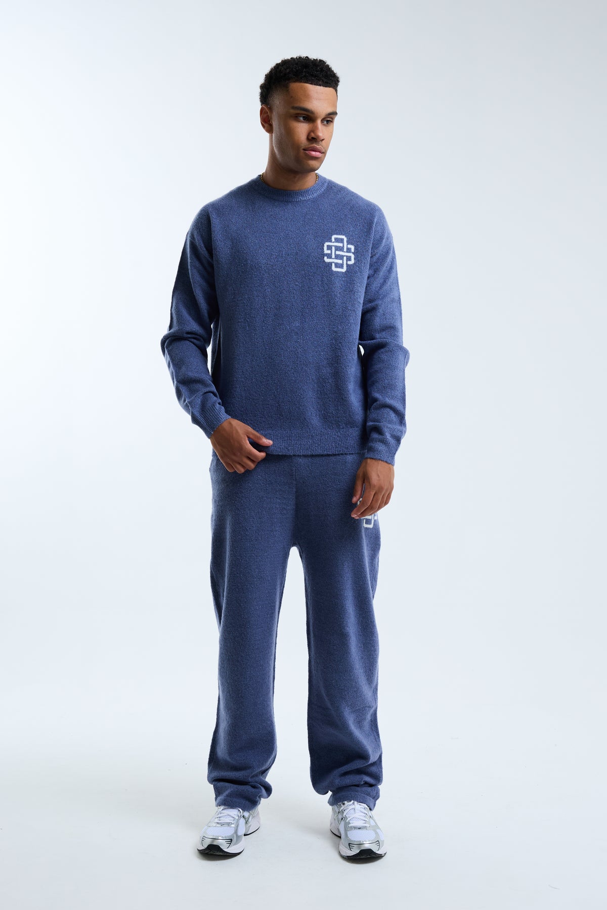 Avanti Crew Knit Jumper Blue