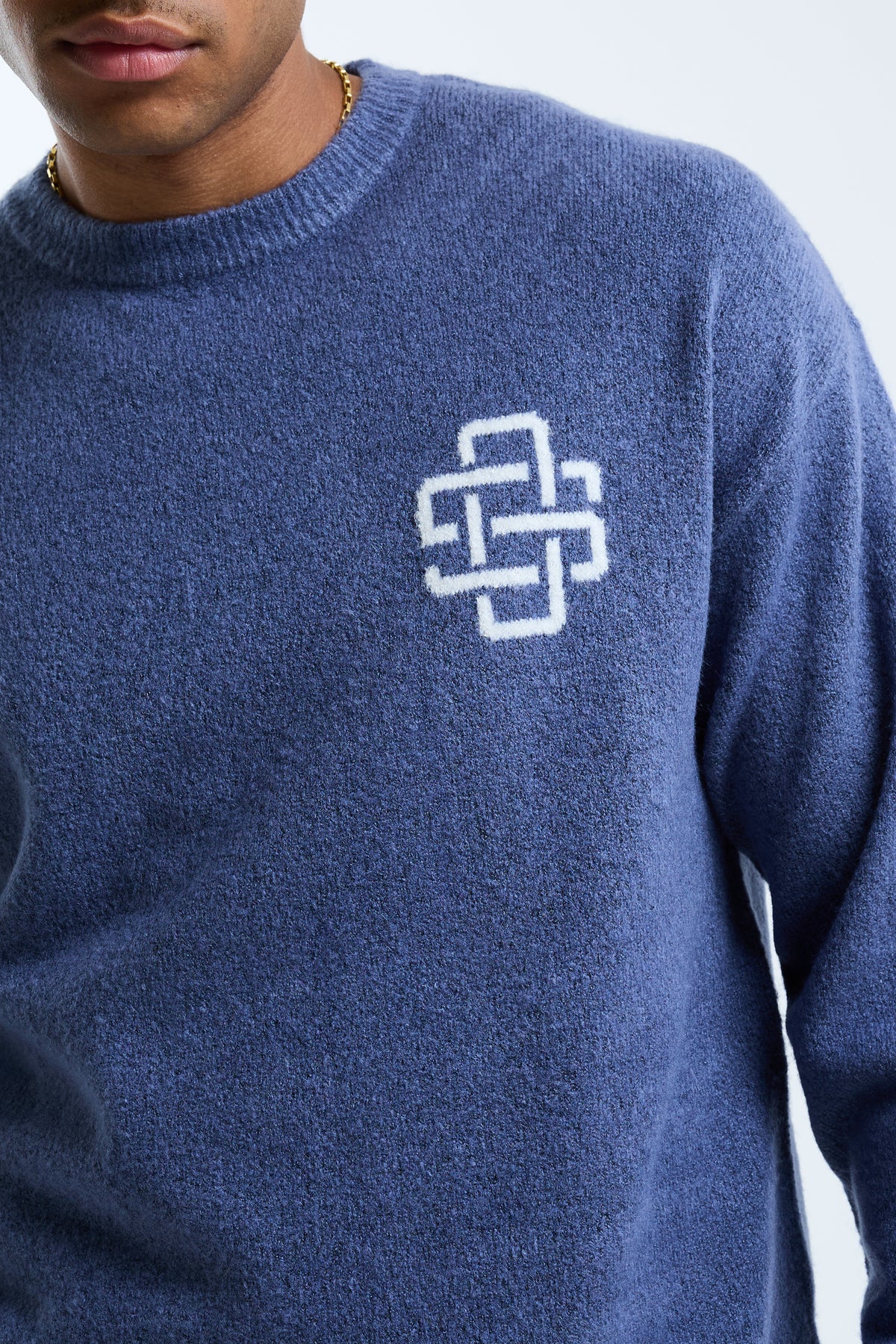 Avanti Crew Knit Jumper Blue