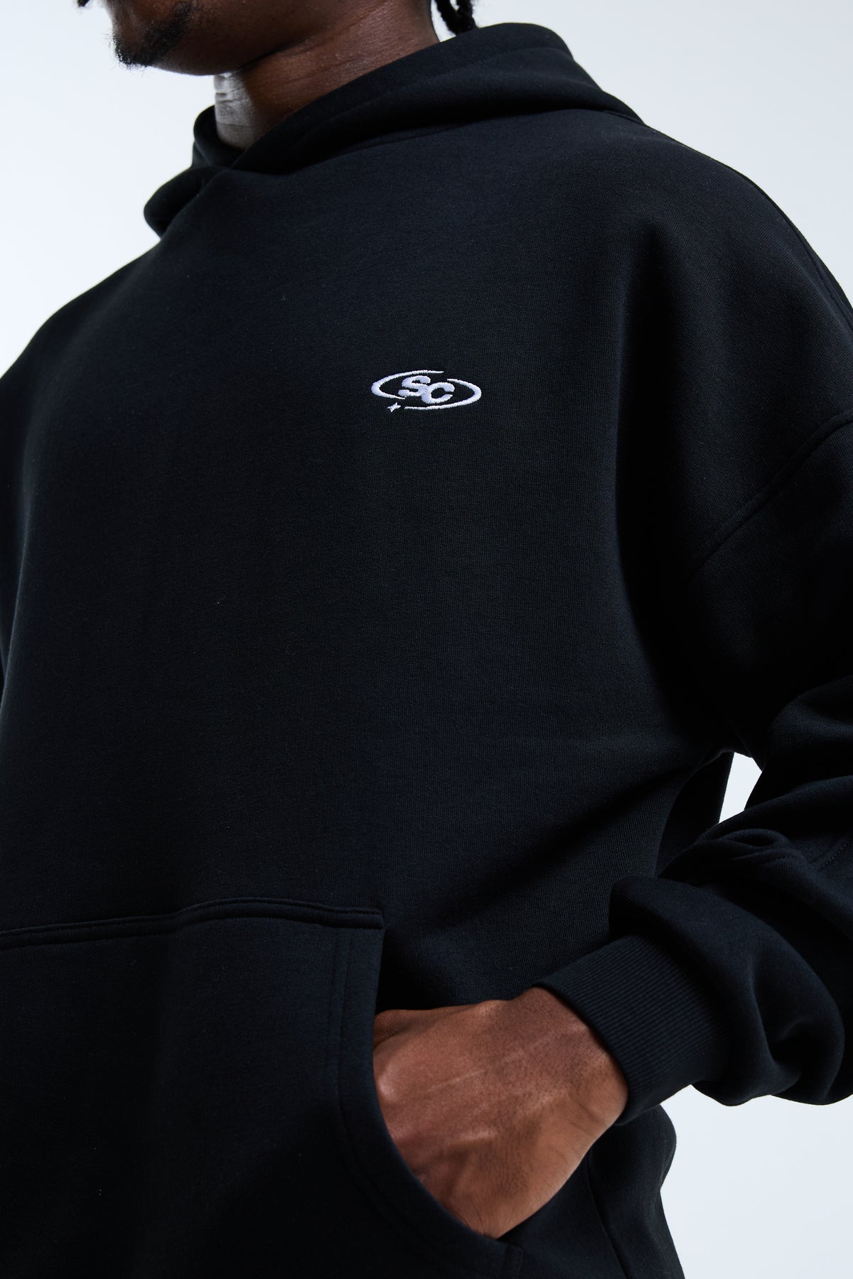 Extend Oversized Hoodie Black