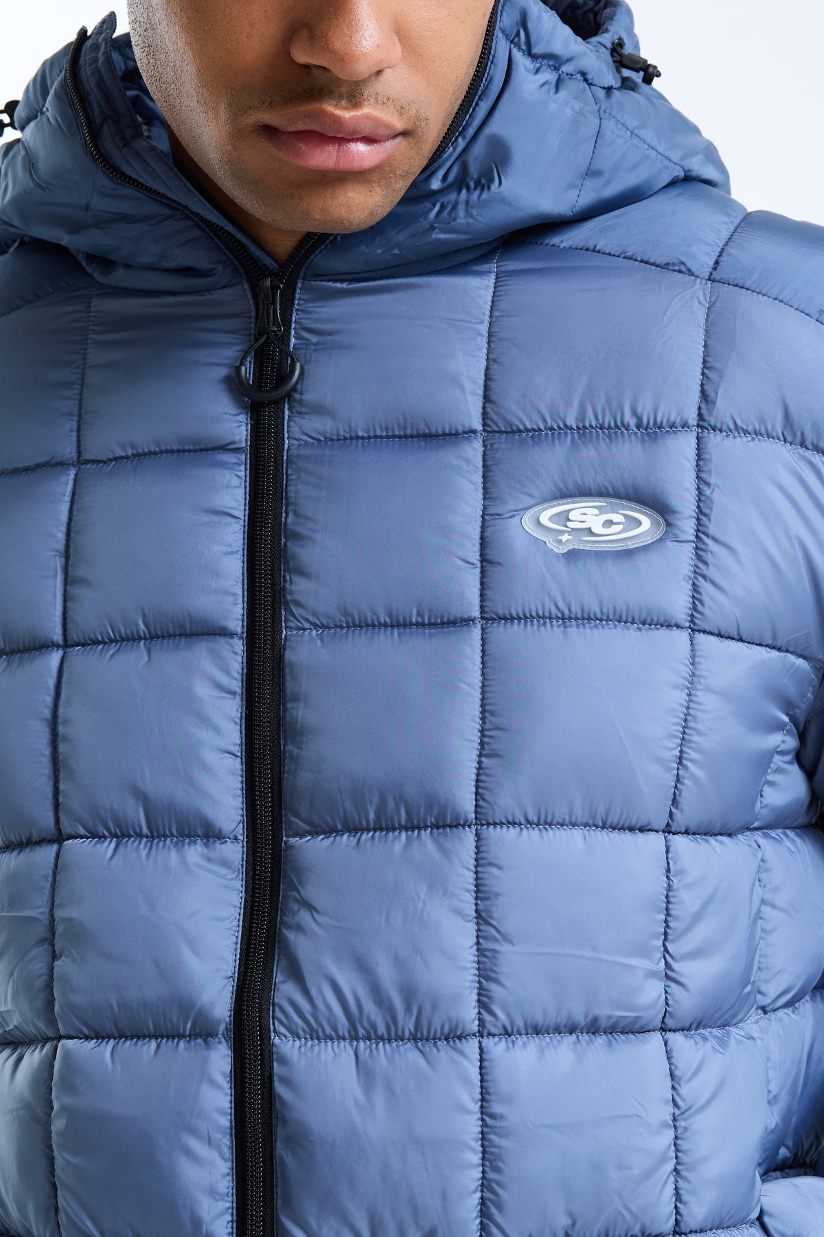 Falco Square Baffle Jacket Blue