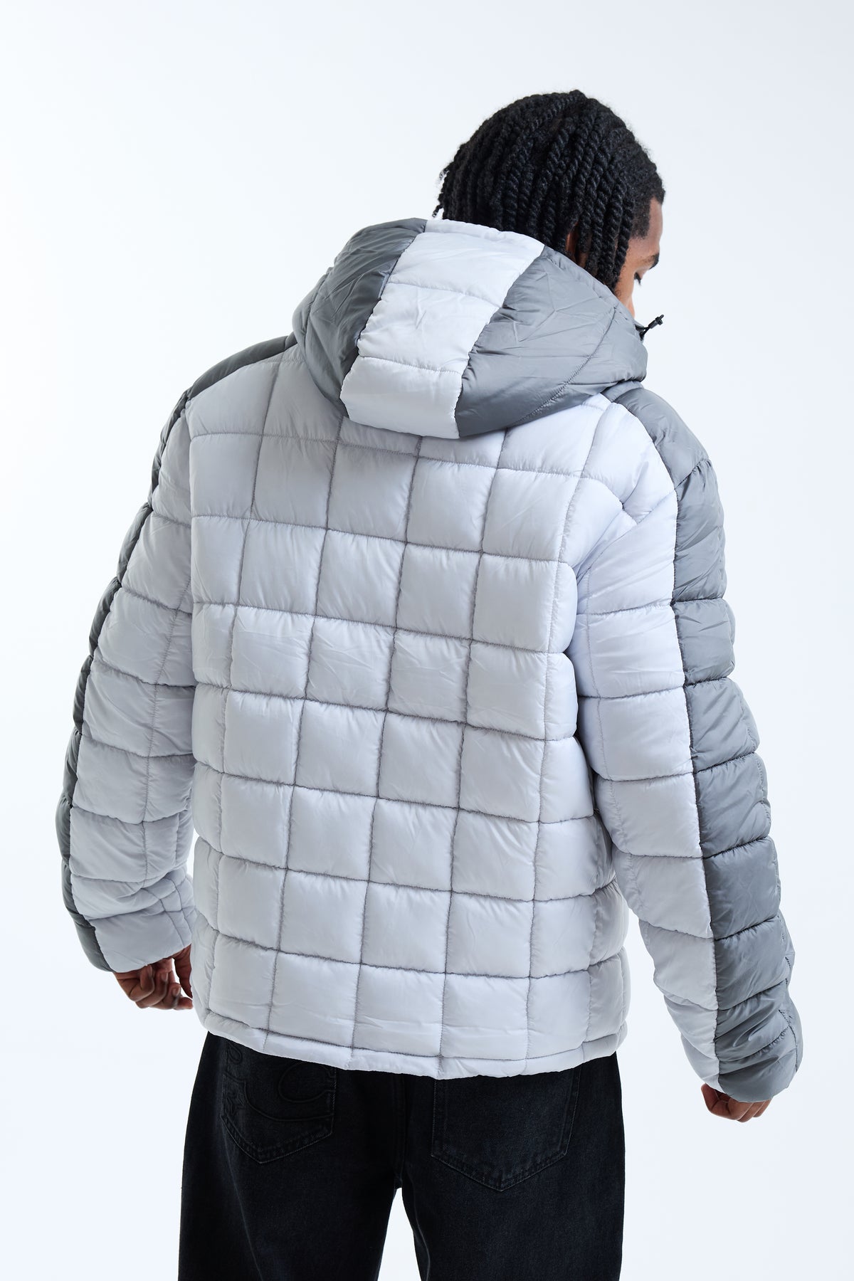 Falco Square Baffle Jacket Grey
