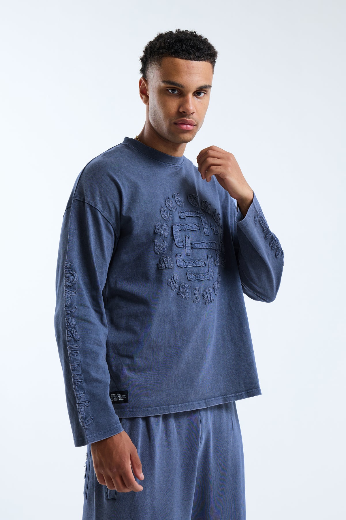 Fidato Long Sleeve Tee Blue