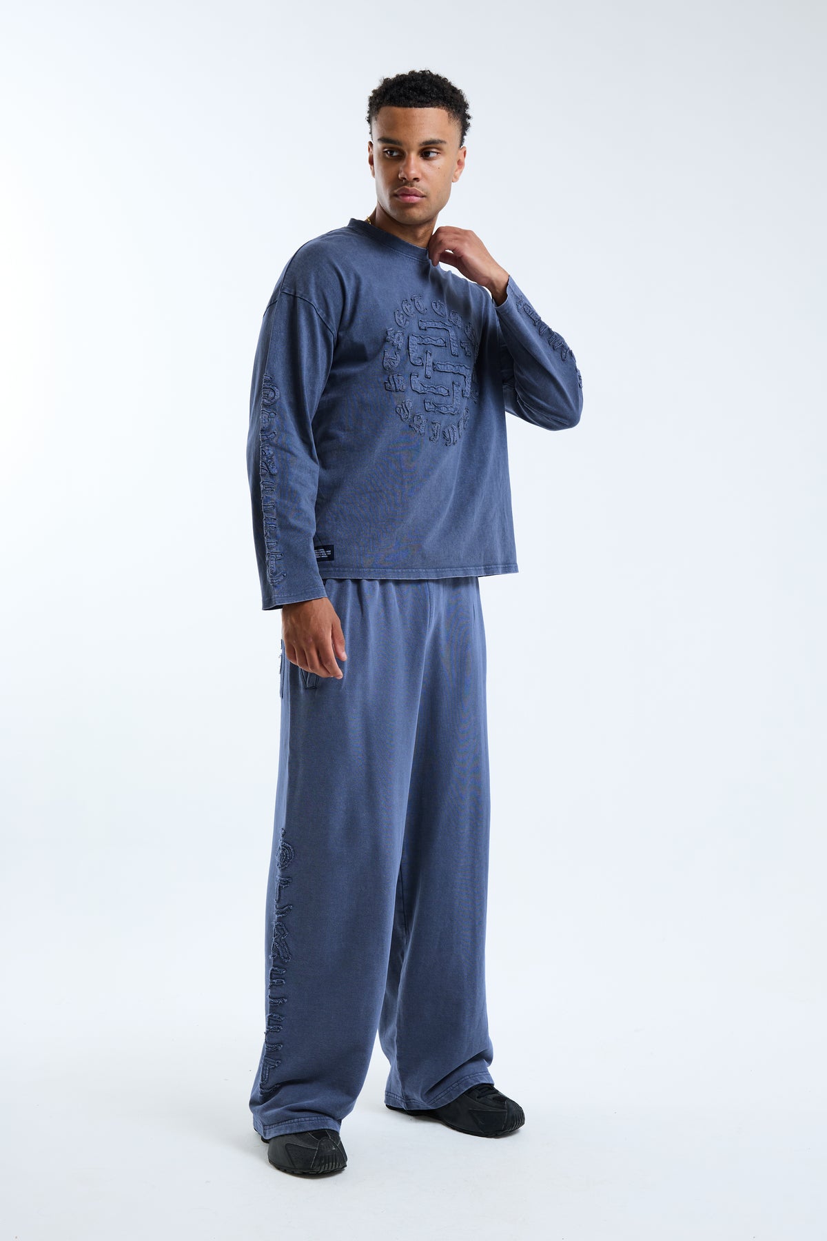 Fidato Long Sleeve Tee Blue