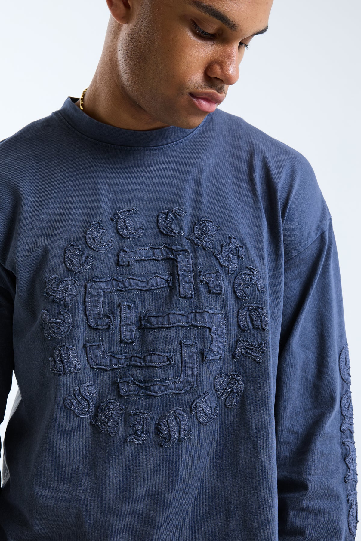 Fidato Long Sleeve Tee Blue