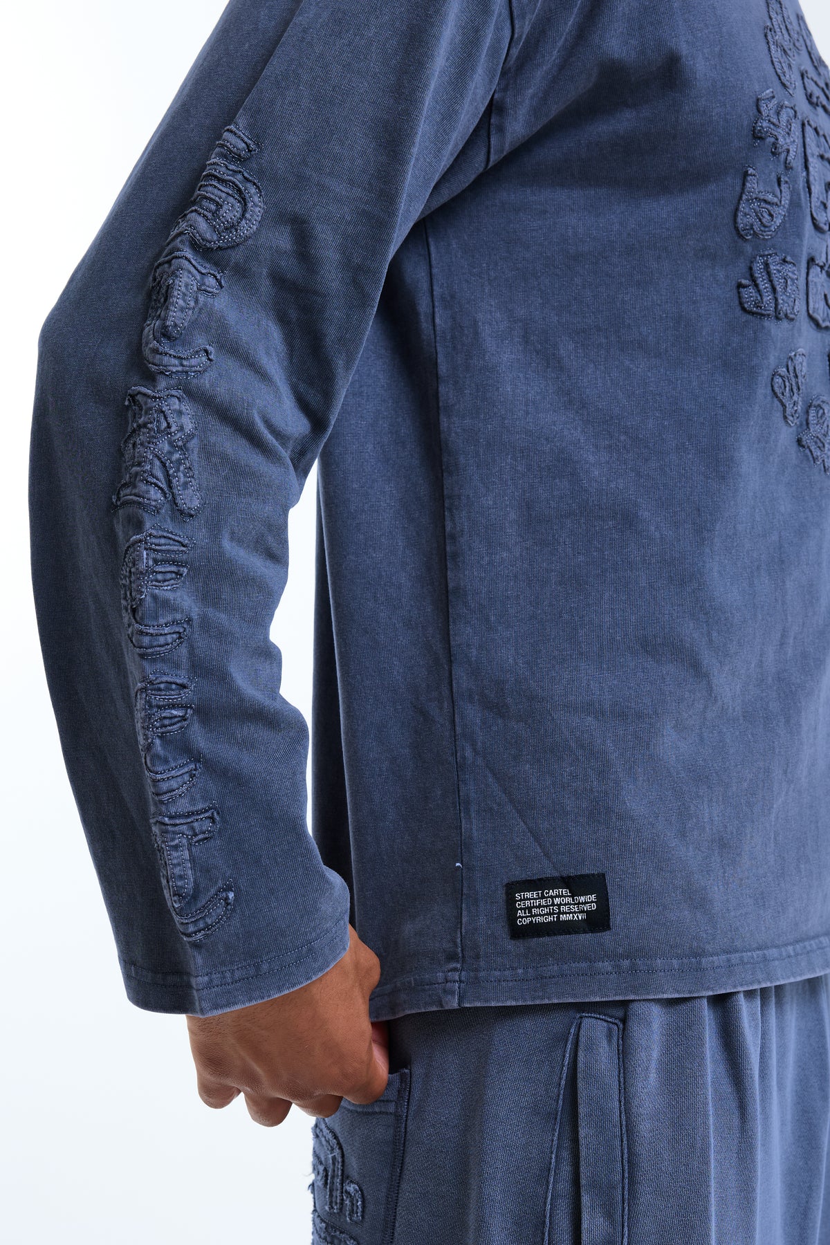 Fidato Long Sleeve Tee Blue