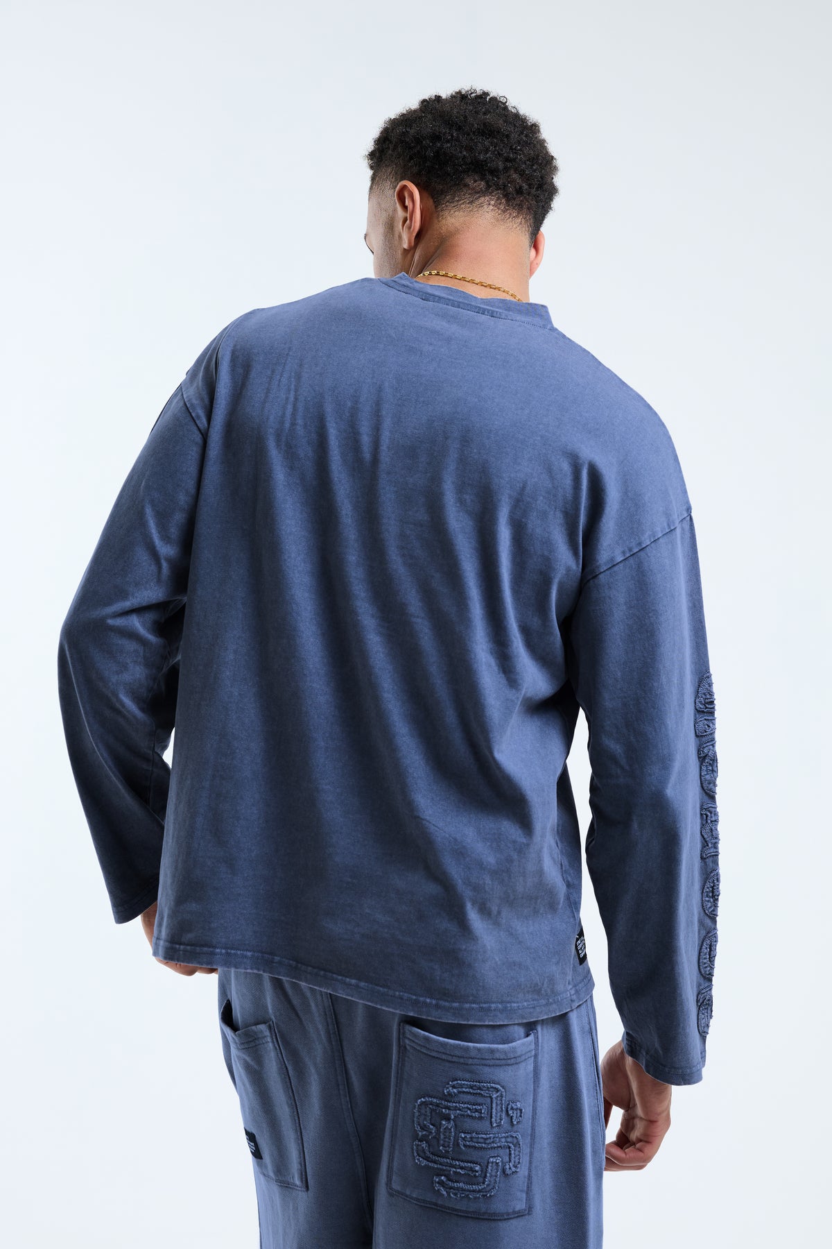 Fidato Long Sleeve Tee Blue