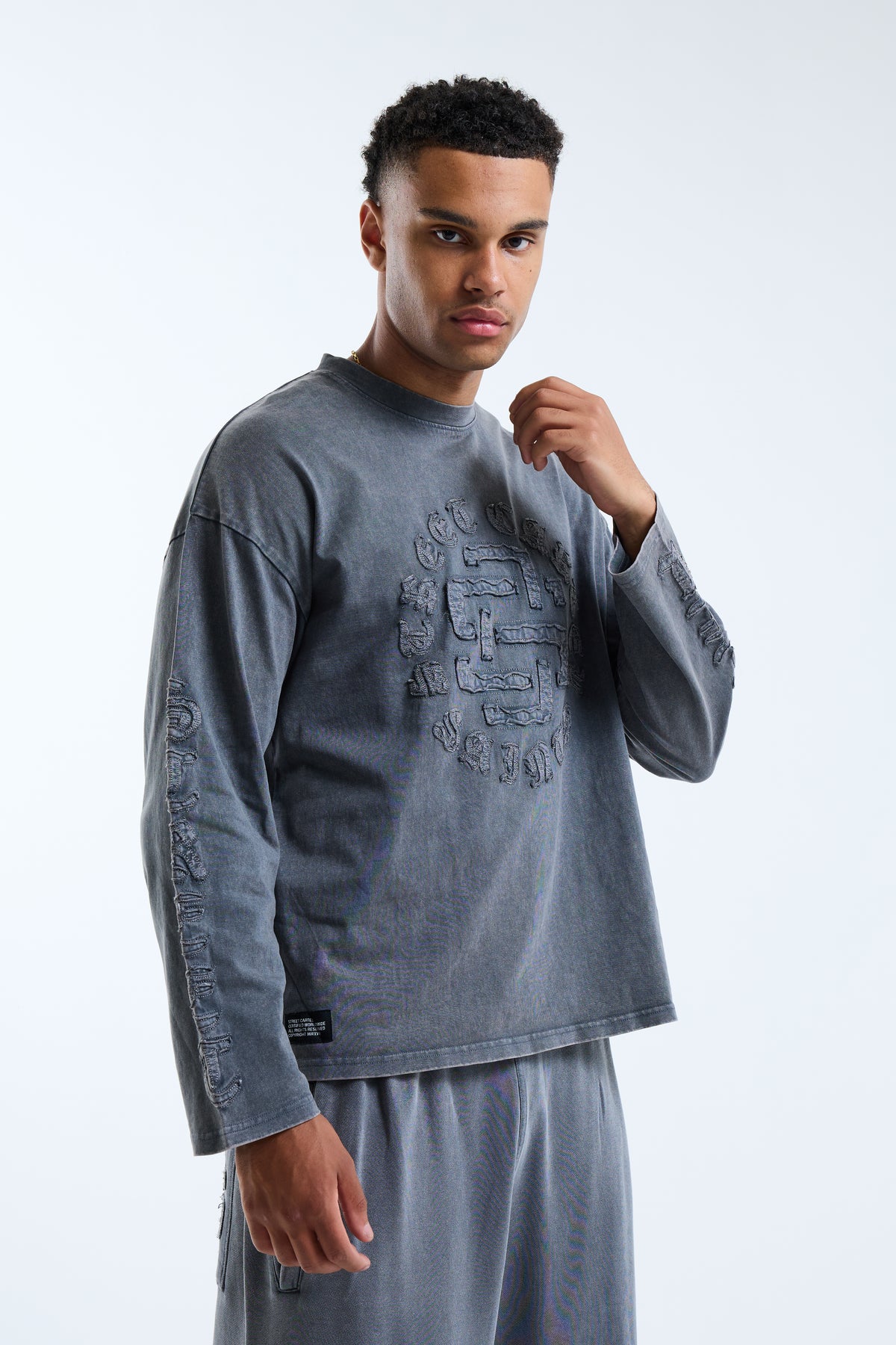 Fidato Long Sleeve Tee Grey