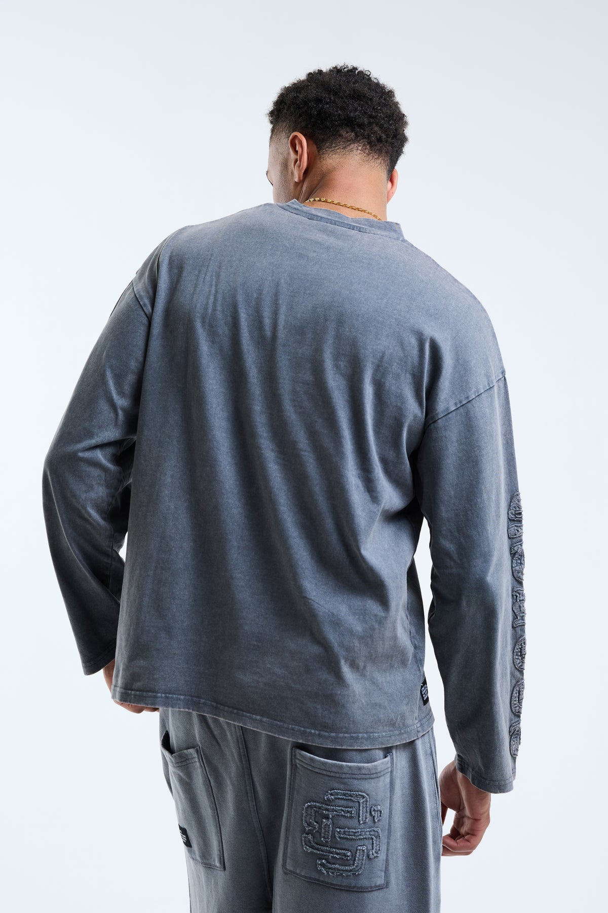 Fidato Long Sleeve Tee Grey