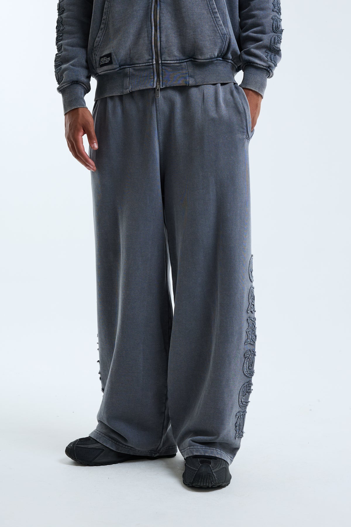 Fidato Open Hem Jogger Grey