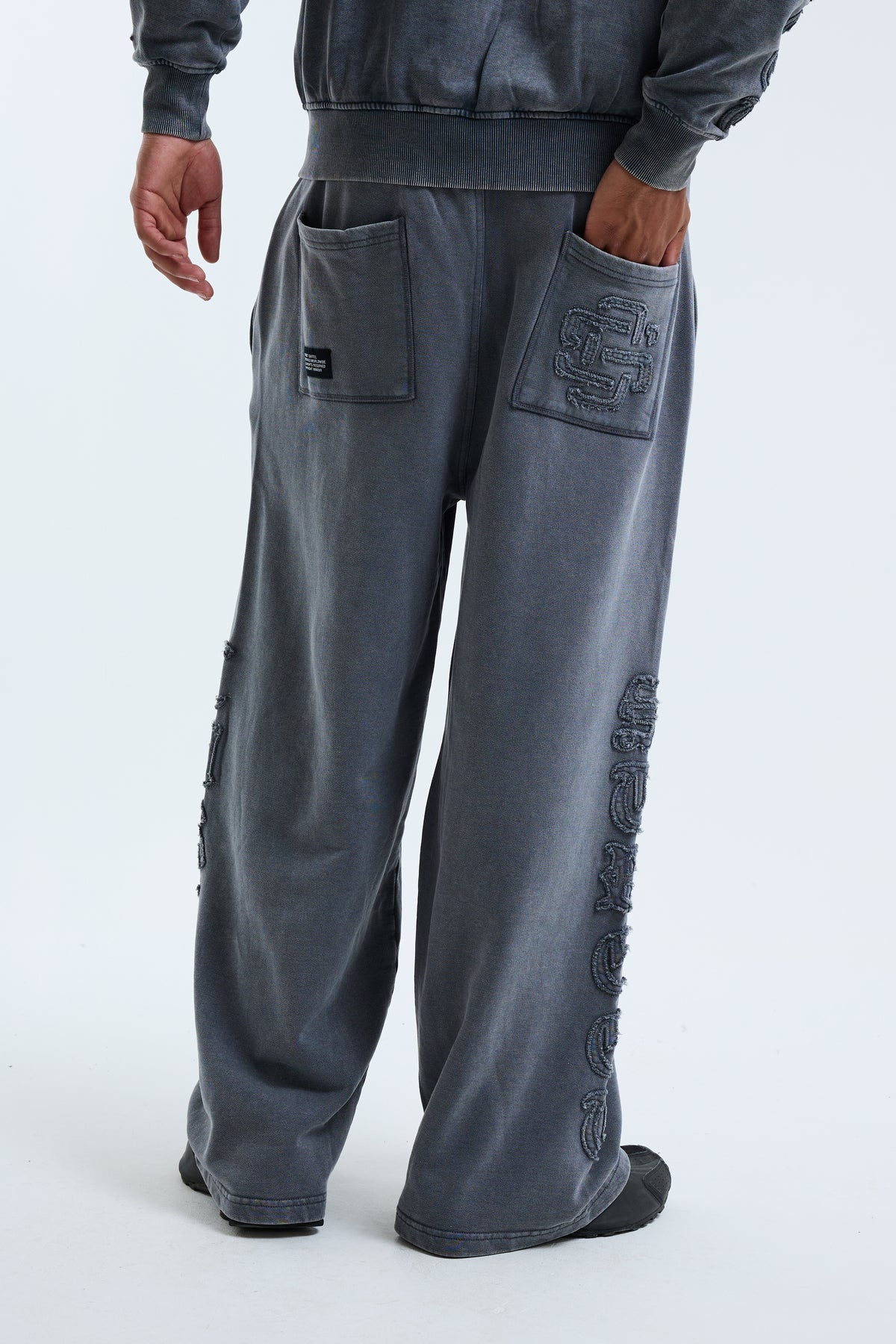 Fidato Open Hem Jogger Grey