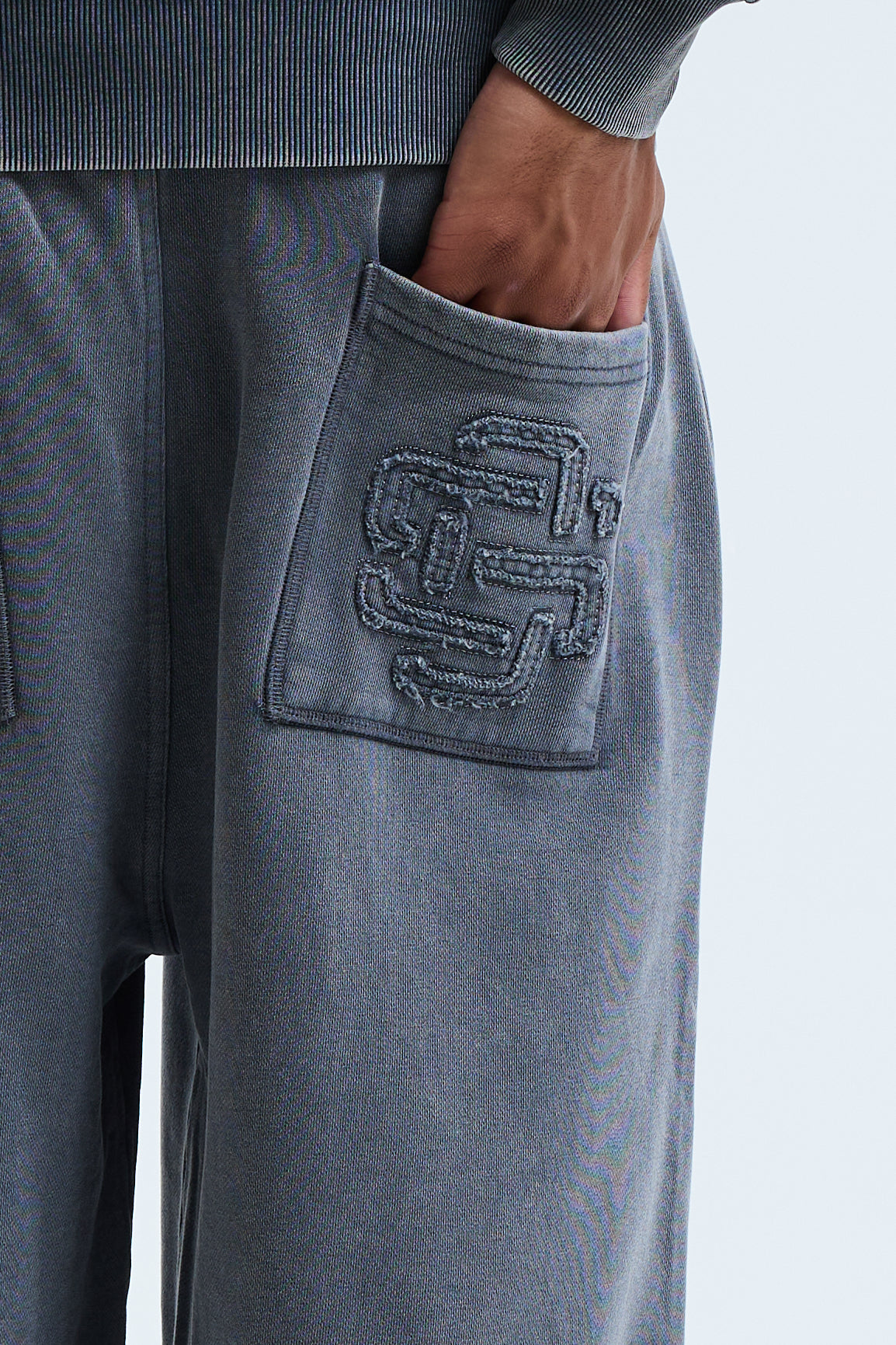 Fidato Open Hem Jogger Grey