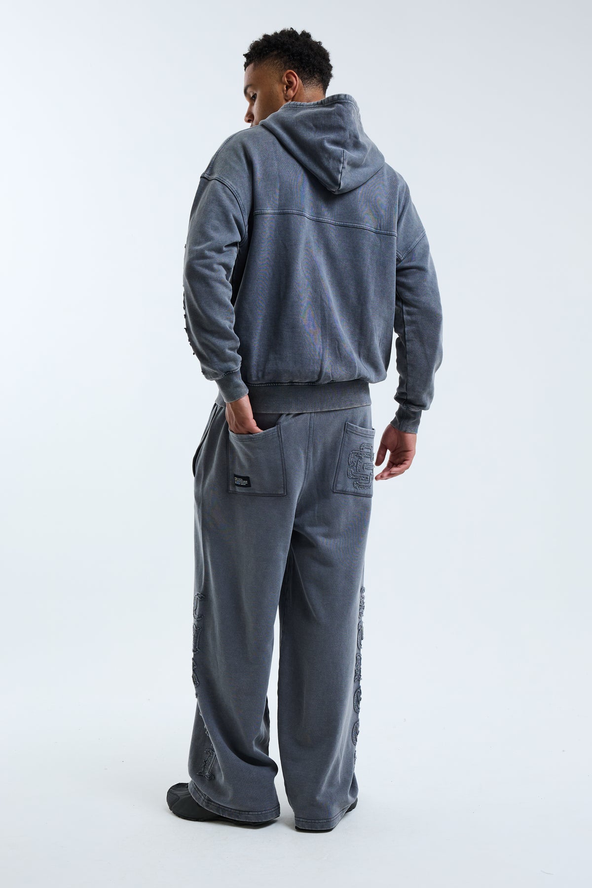 Fidato Open Hem Jogger Grey