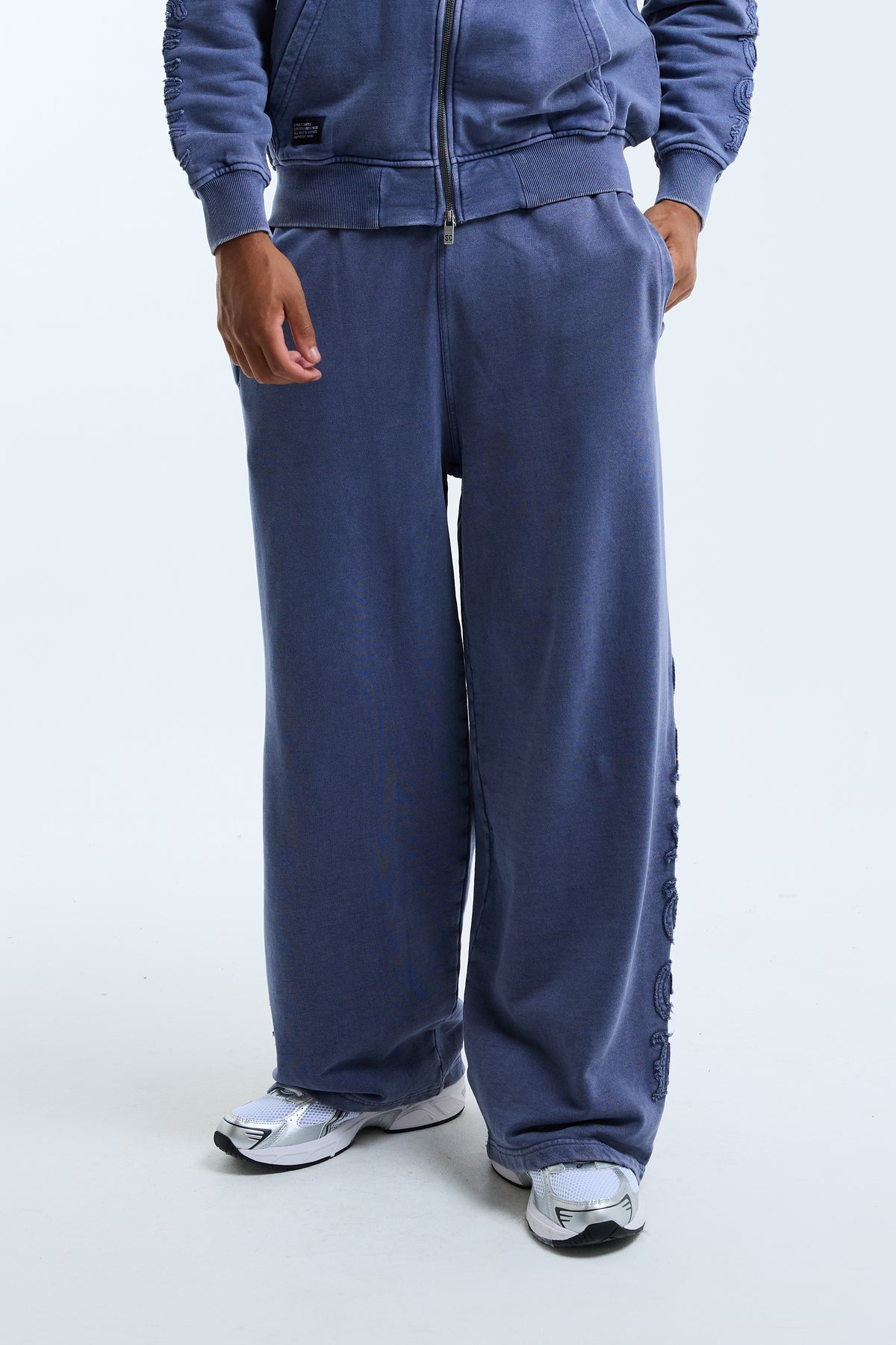 Fidato Open Hem Jogger Blue