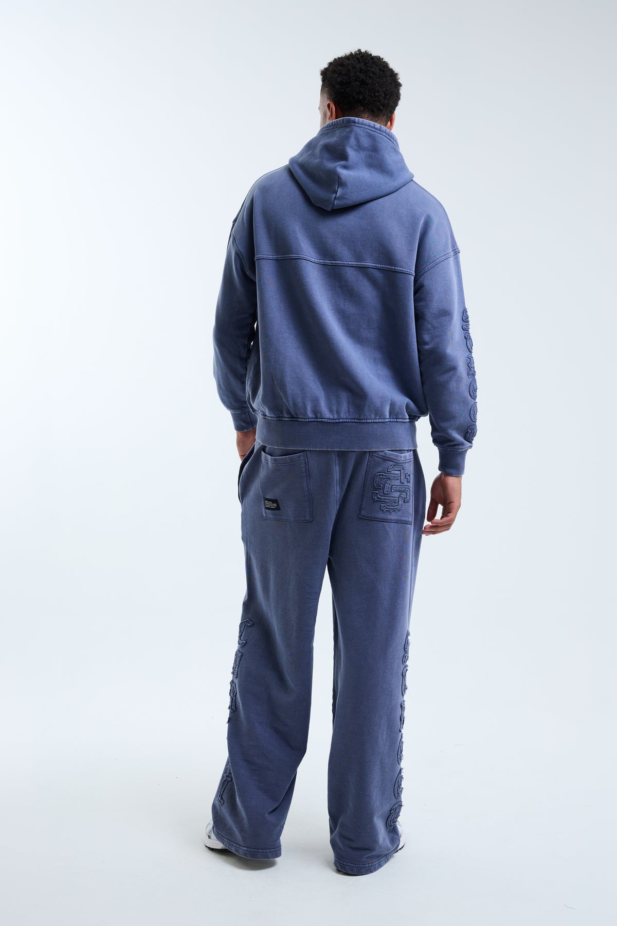 Fidato Open Hem Jogger Blue