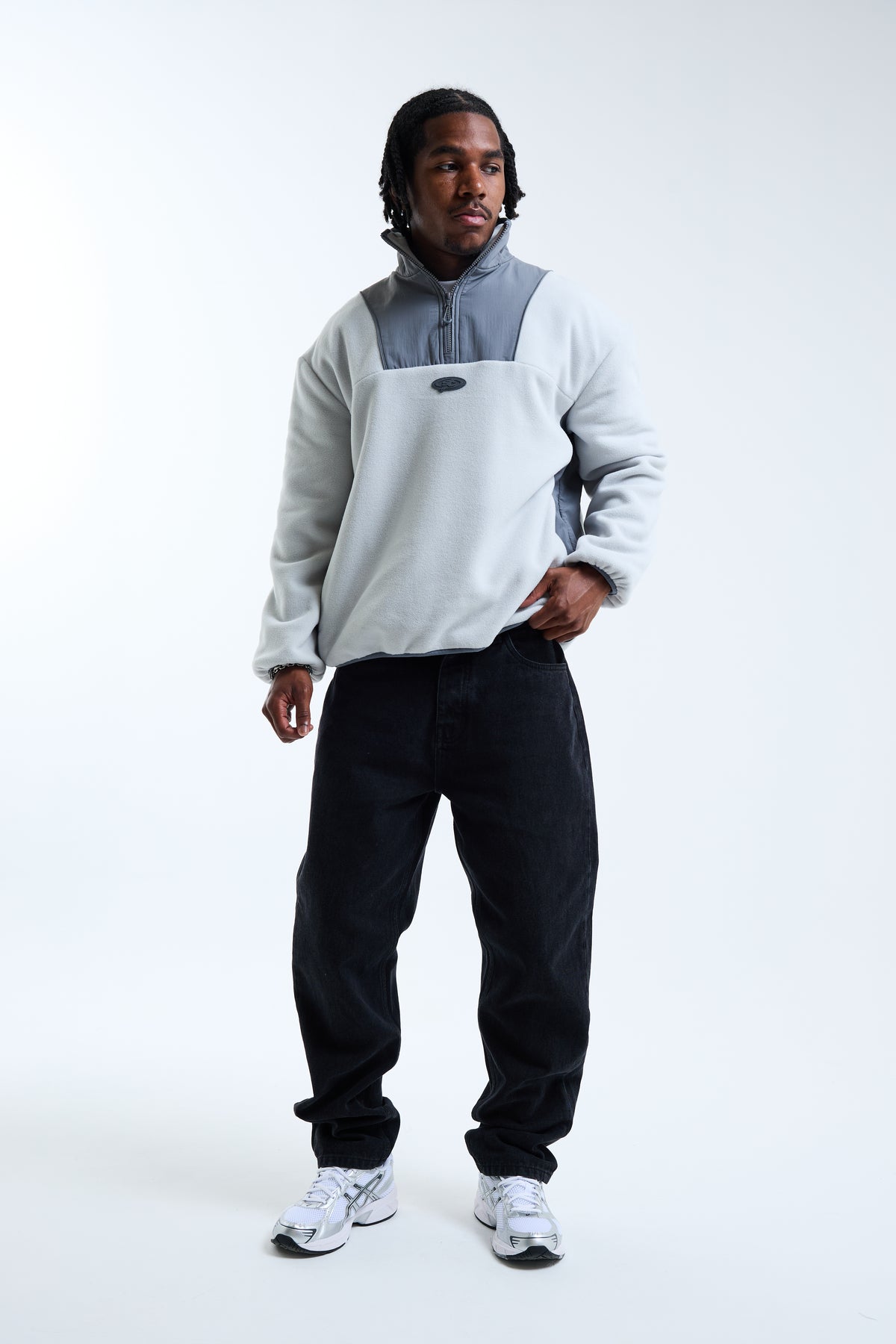Nutturno 1/2 Zip Polar Fleece Light Grey