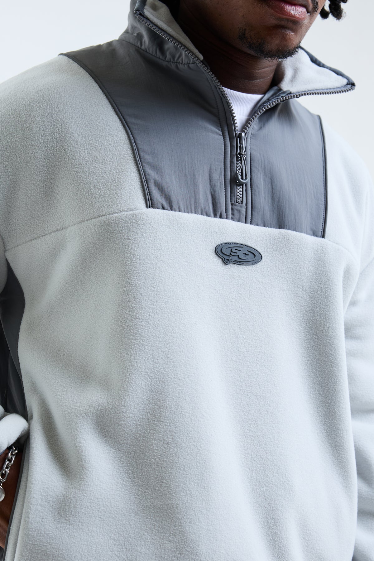 Nutturno 1/2 Zip Polar Fleece Light Grey