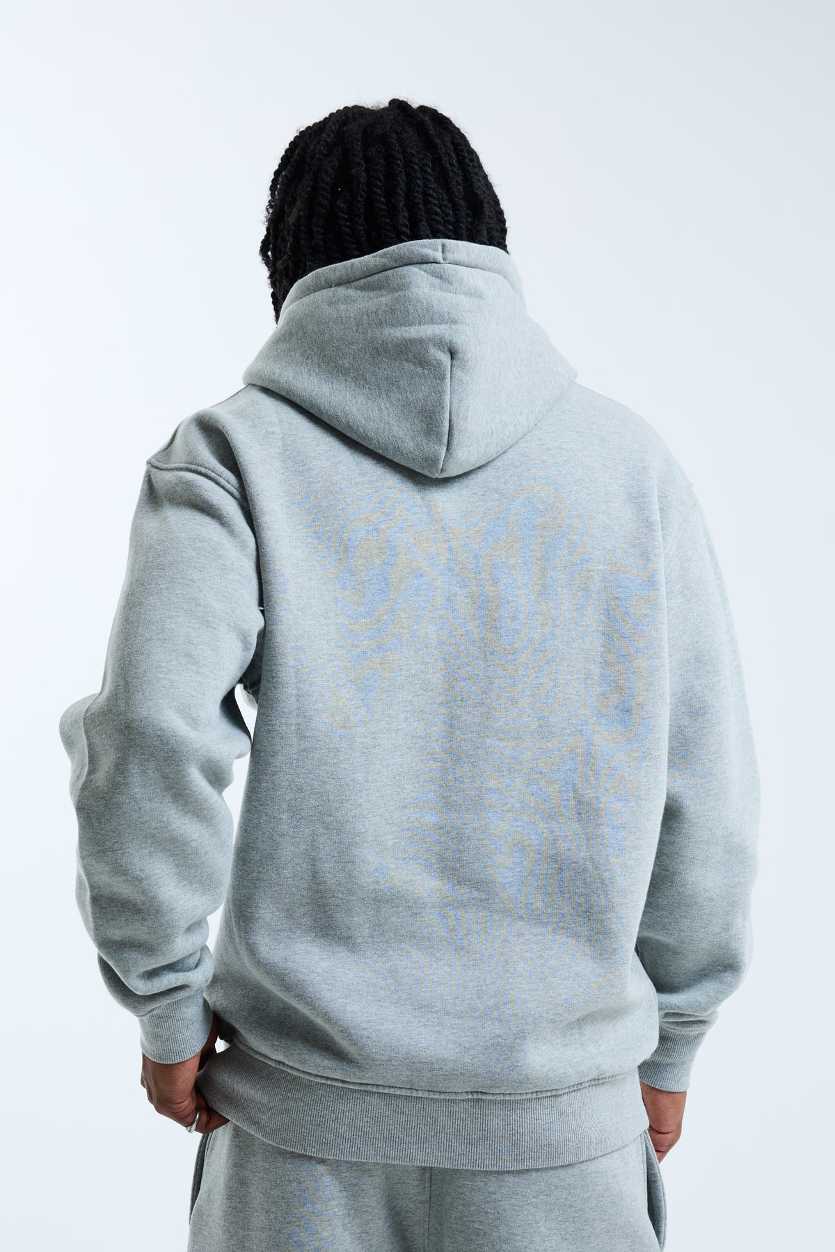 Padrino Zip Through Hoodie Light Grey