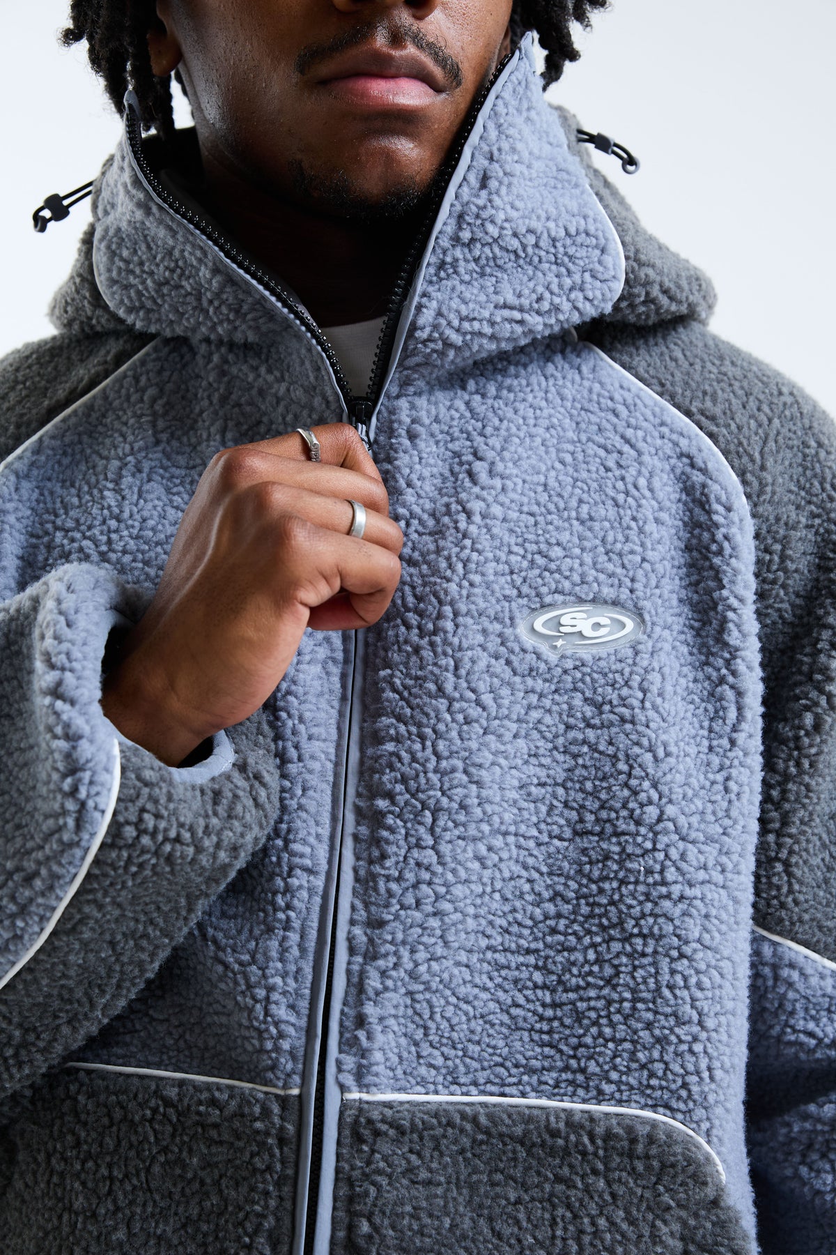 Romario Borg Zip Through Jacket Grey