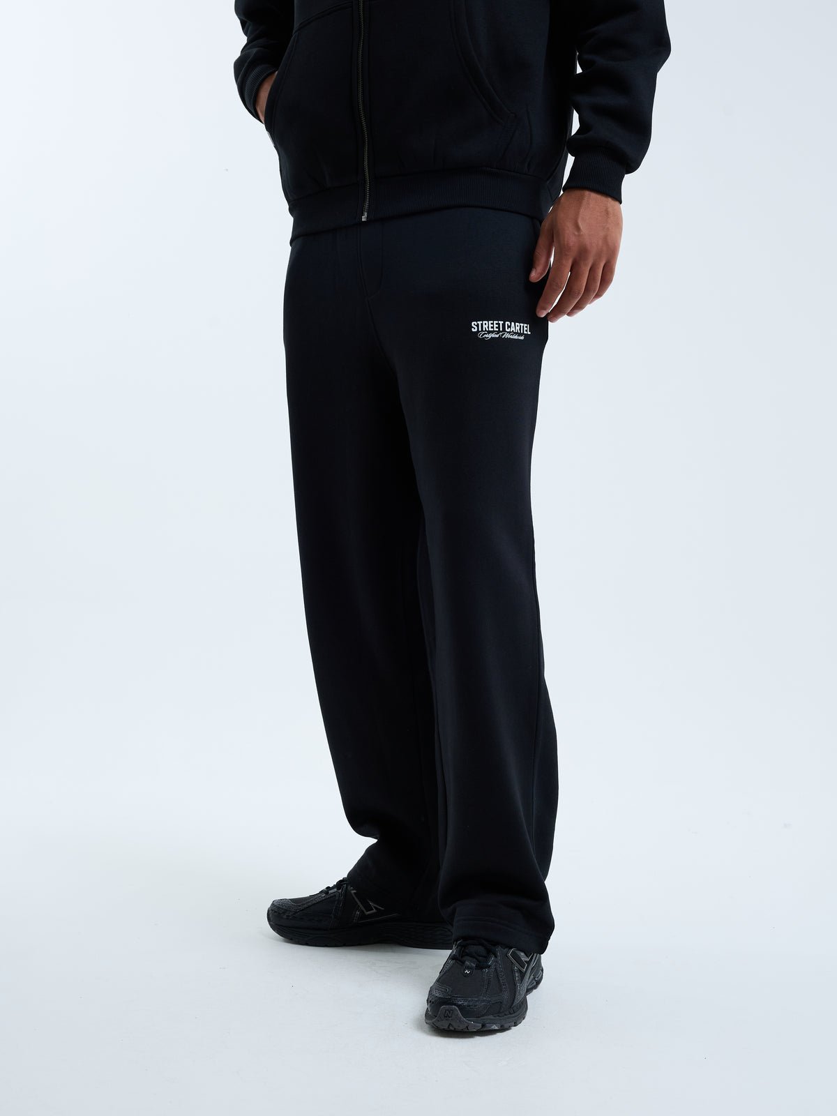 Russo Open Hem Jogger Black / White