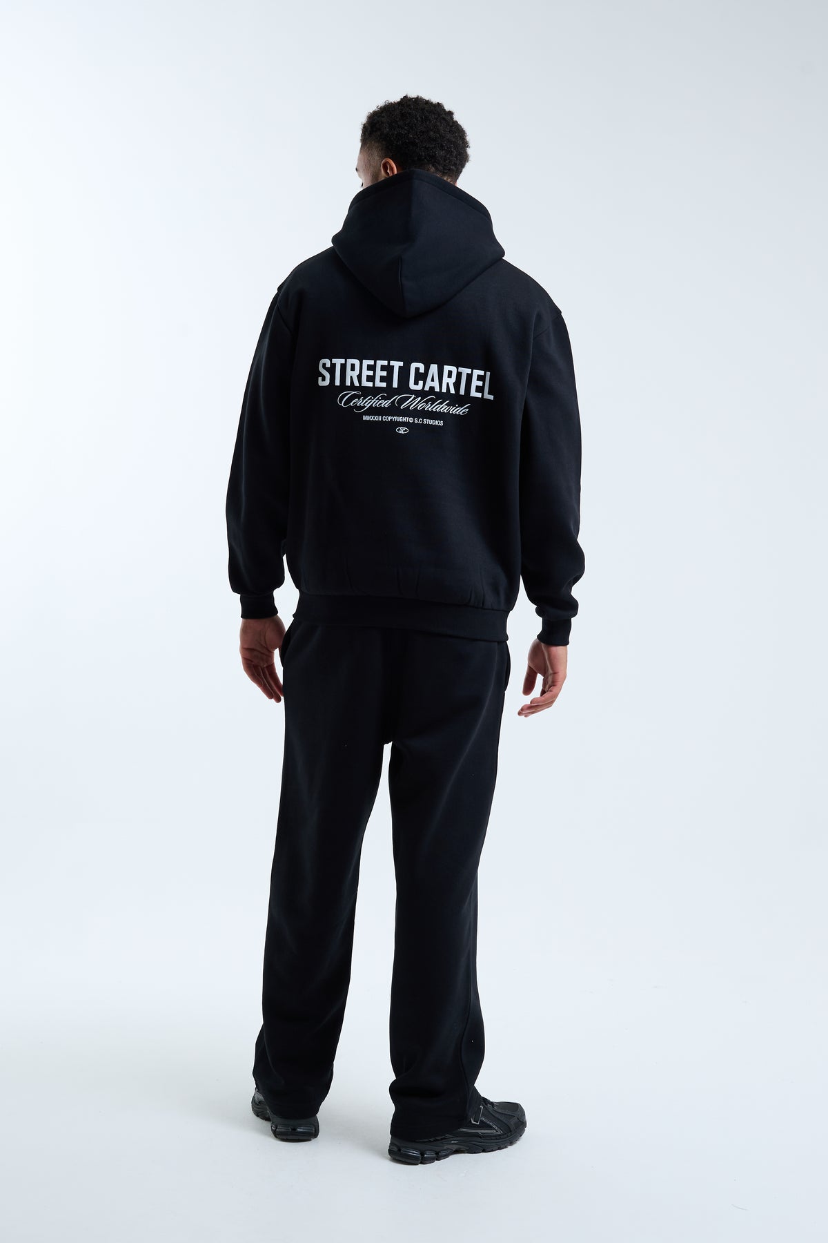 Russo Open Hem Jogger Black / White