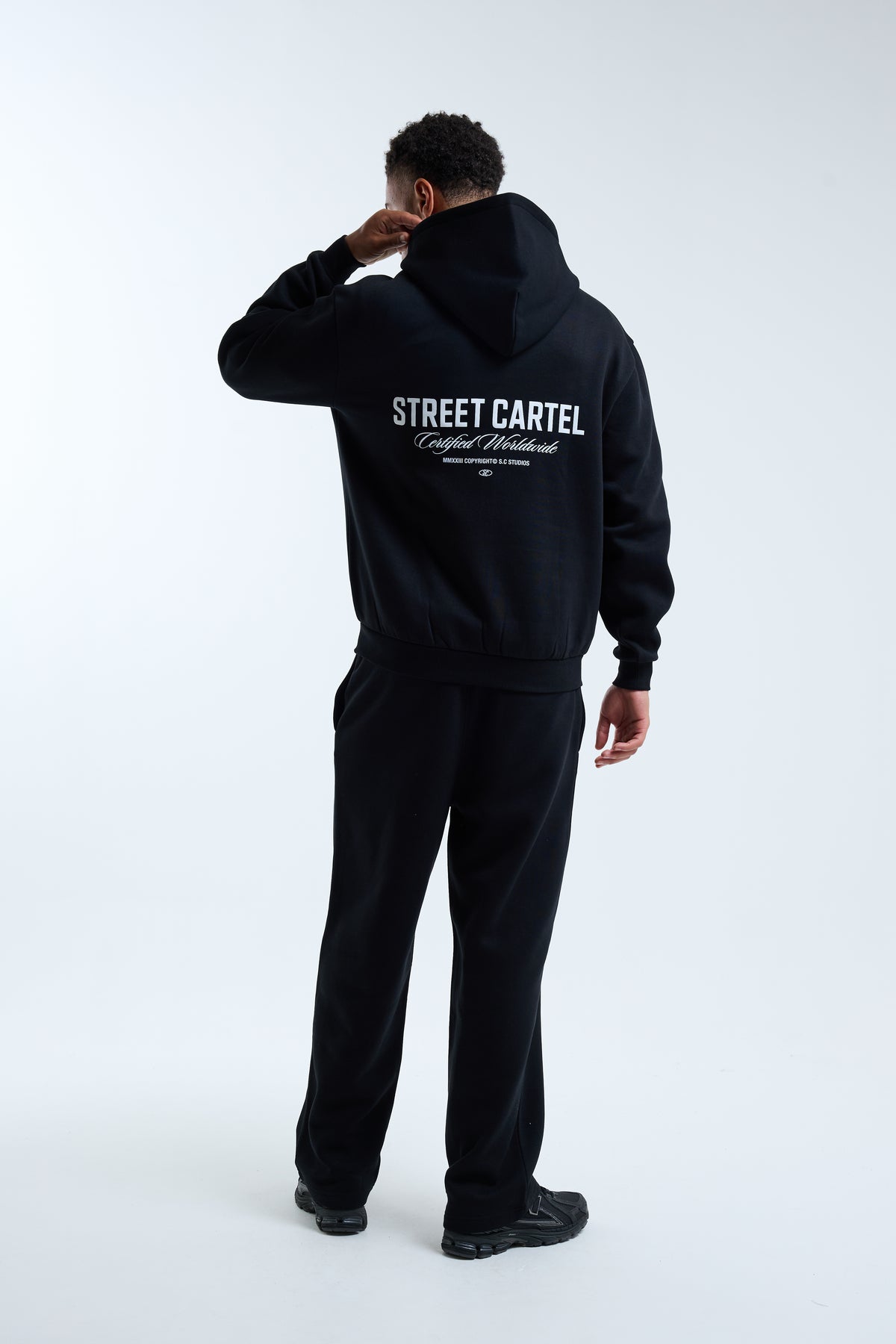 Russo Open Hem Jogger Black / White
