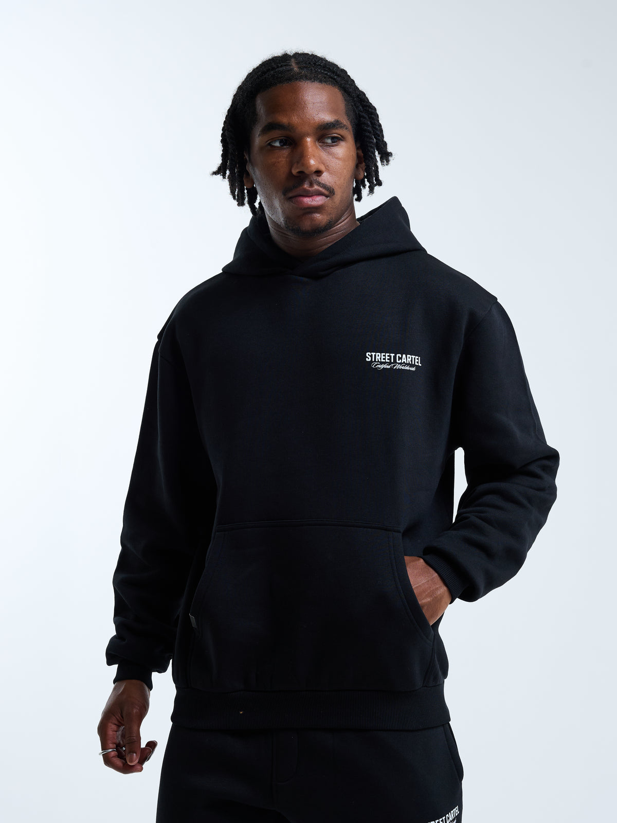 Russo Hoodie Black / White
