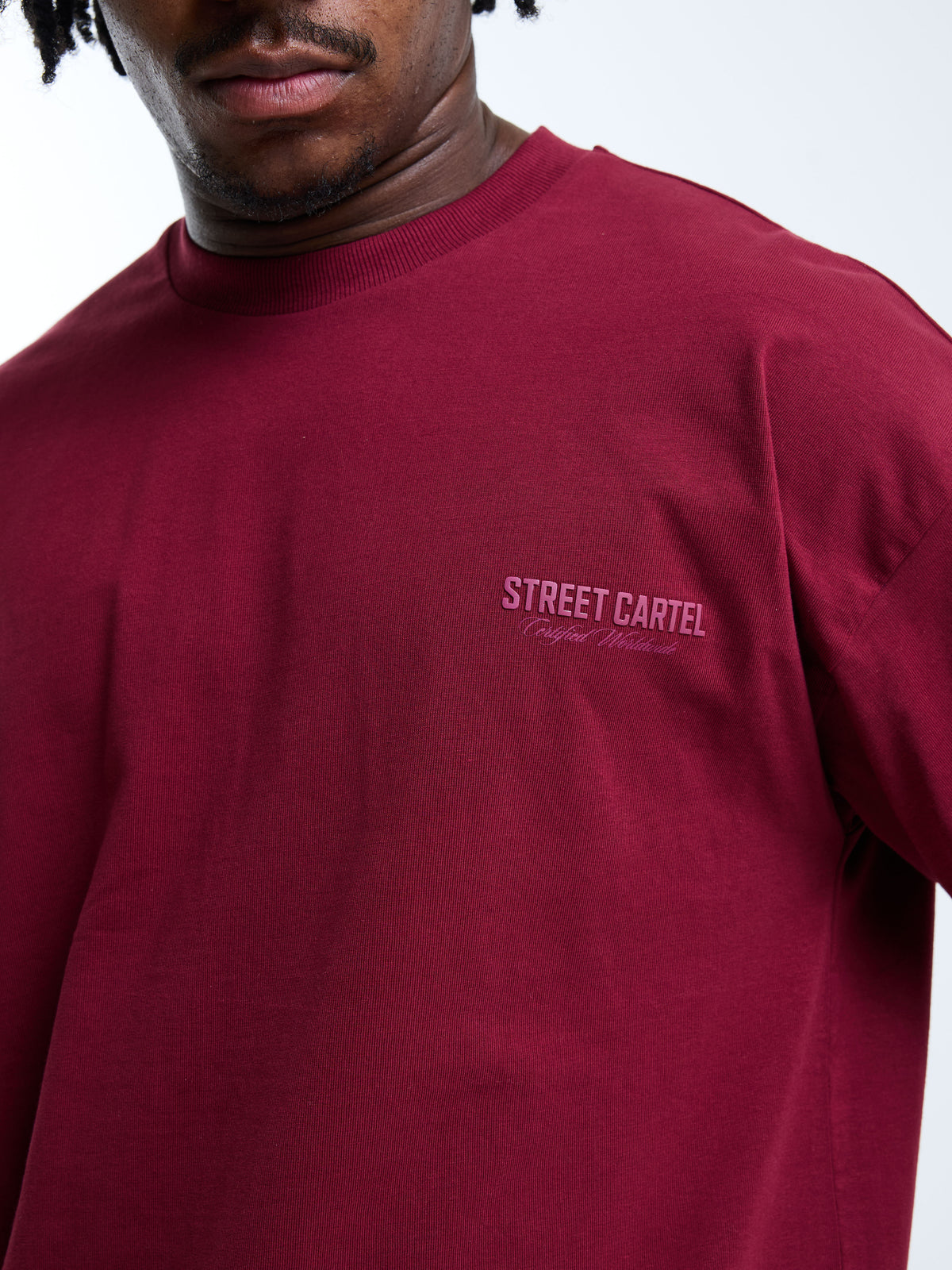 Russo Tee Burgundy / Red