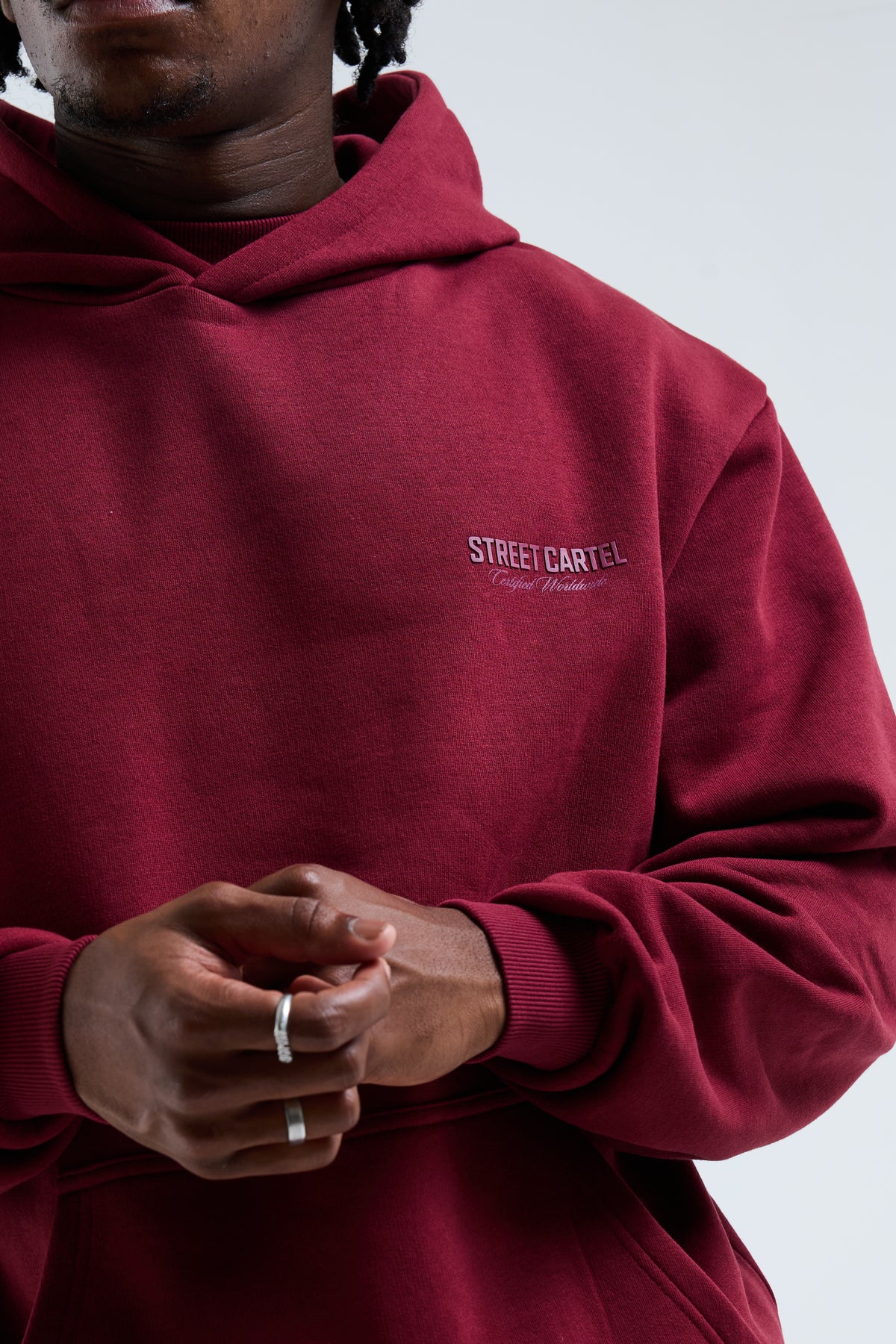 Russo Hoodie Burgundy / Red