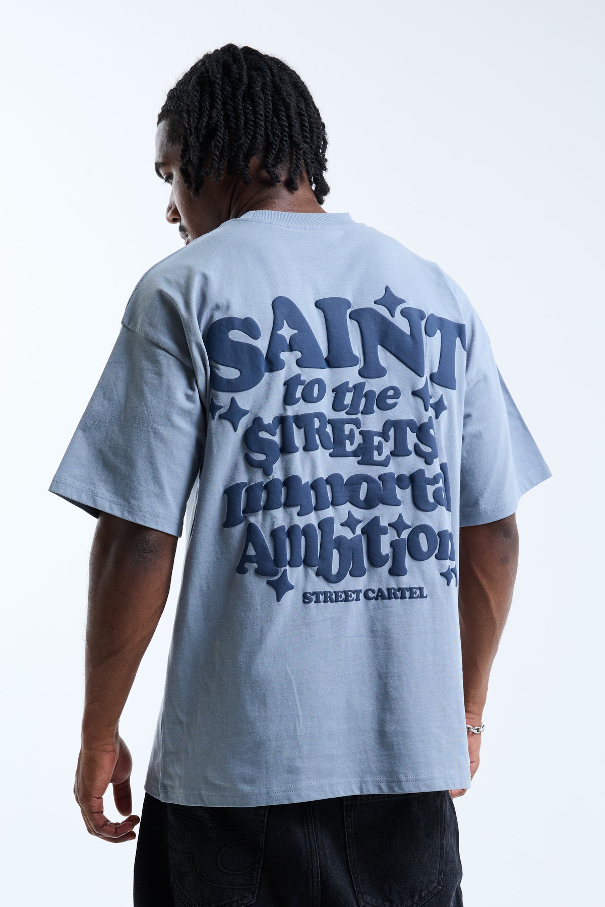 Saint Tee Light Blue / Navy