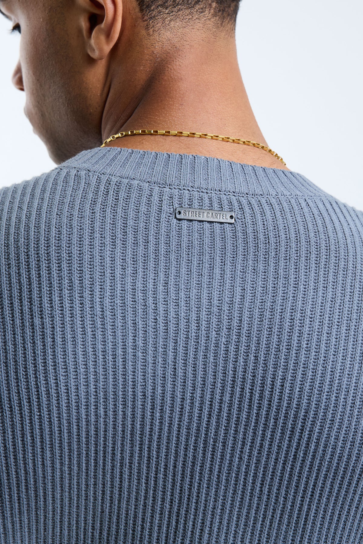 Serrante Crew Knit Jumper Grey