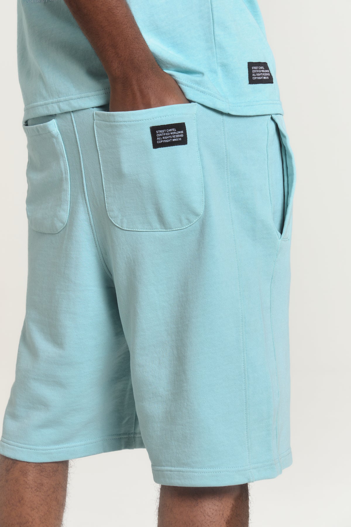 Chicane Shorts Washed Blue