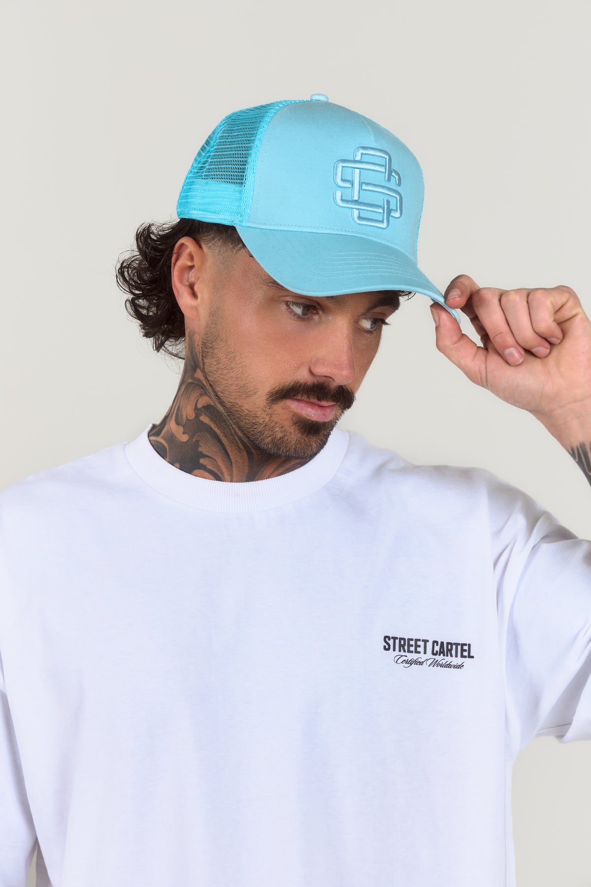 Mono Trucker Cap Light Blue