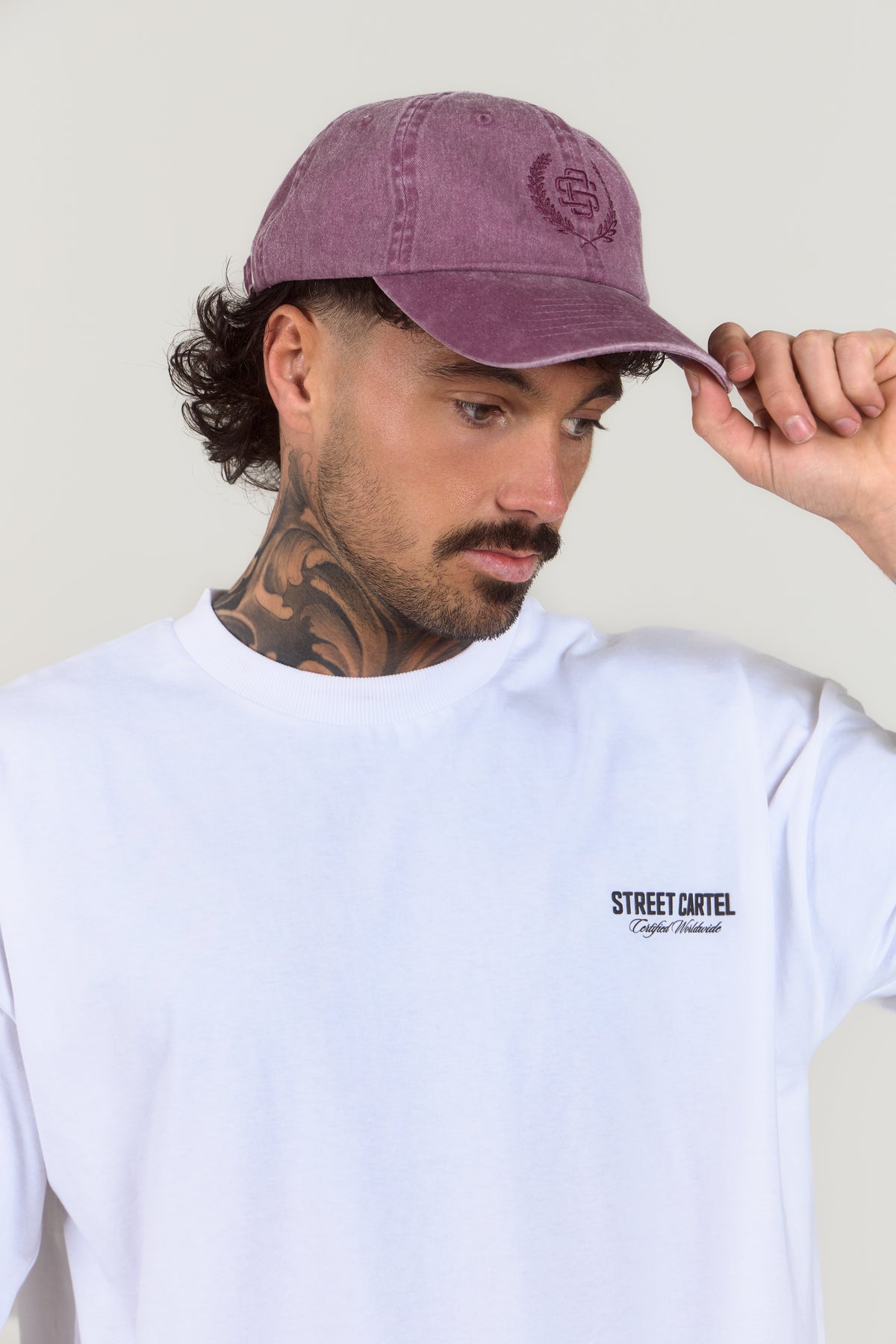 Norris Washed Cap Aubergine