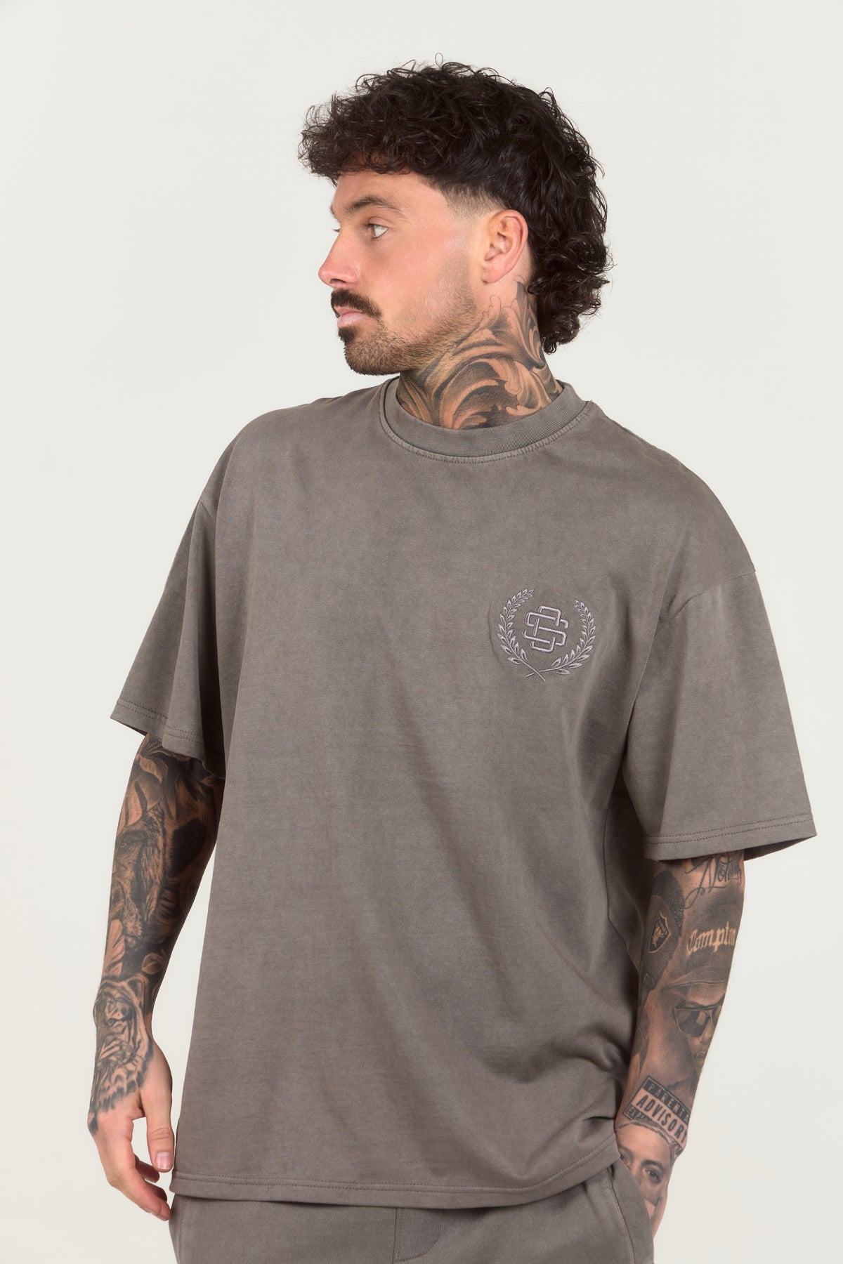 Pit Stop T-Shirt Washed Charcoal