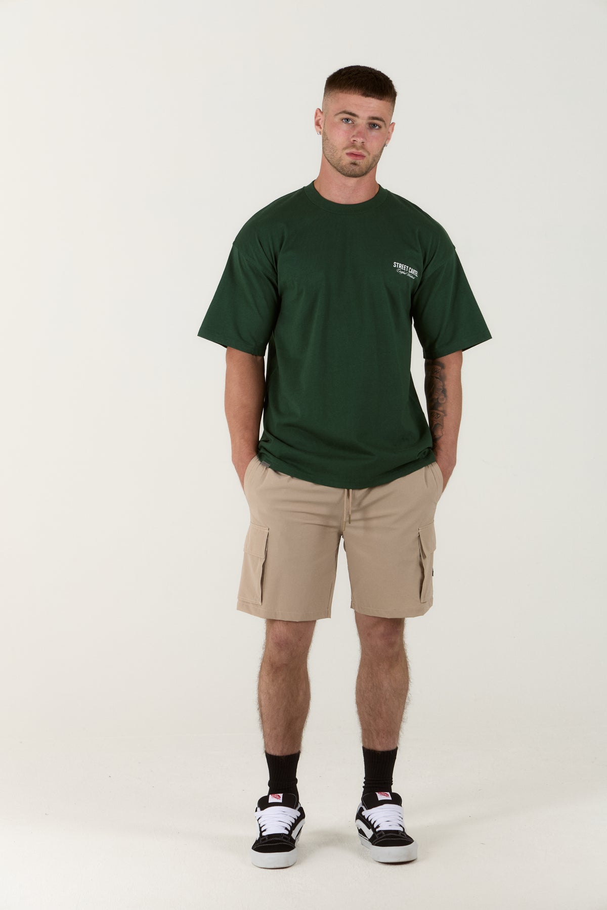Travelli Cargo Shorts Stone