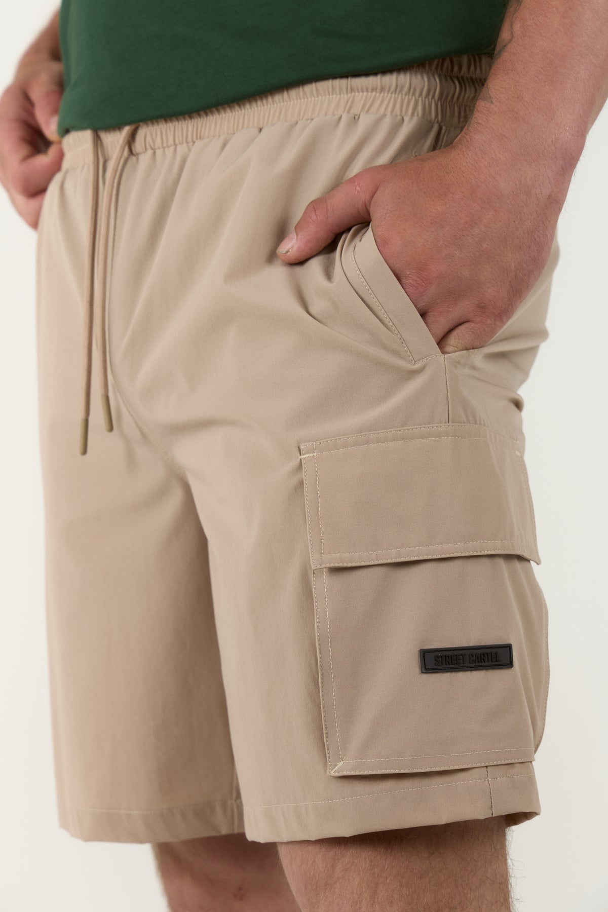 Travelli Cargo Shorts Stone